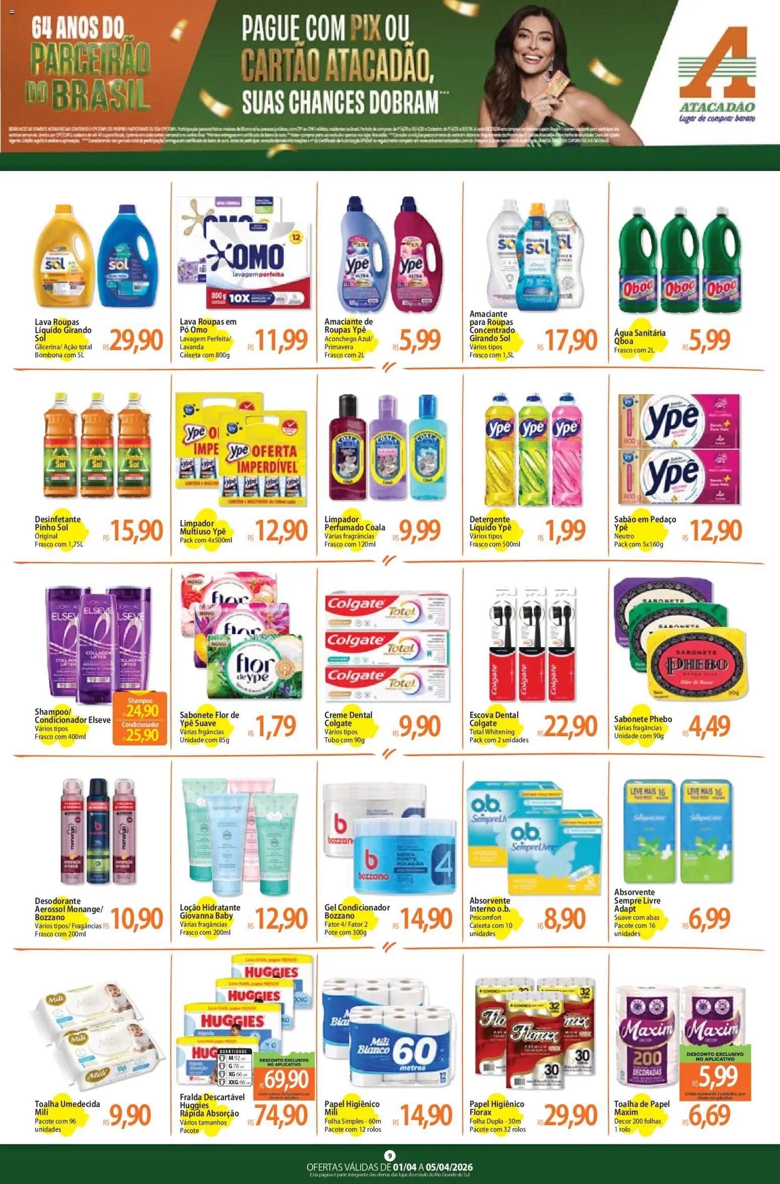 Atacadão folheto a partir de 01/04/2026 Atacadão ofertas - RS (2026-04-01 - 2026-04-05)