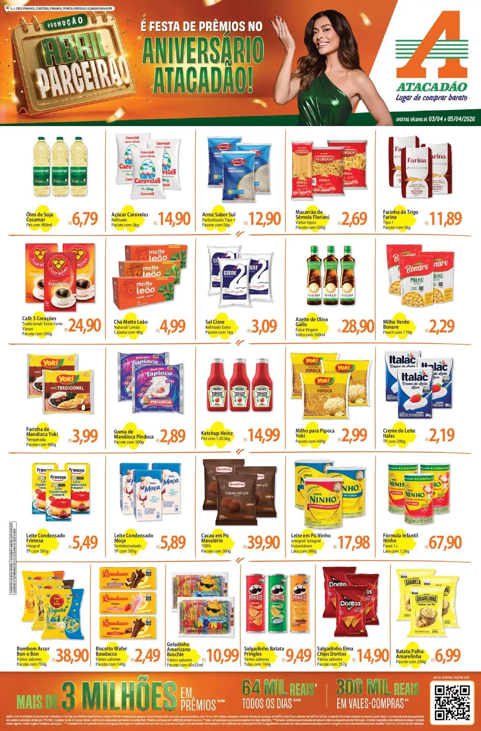 Atacadão folheto a partir de 03/04/2026 Atacadão ofertas - PR (2026-04-03 - 2026-04-05)