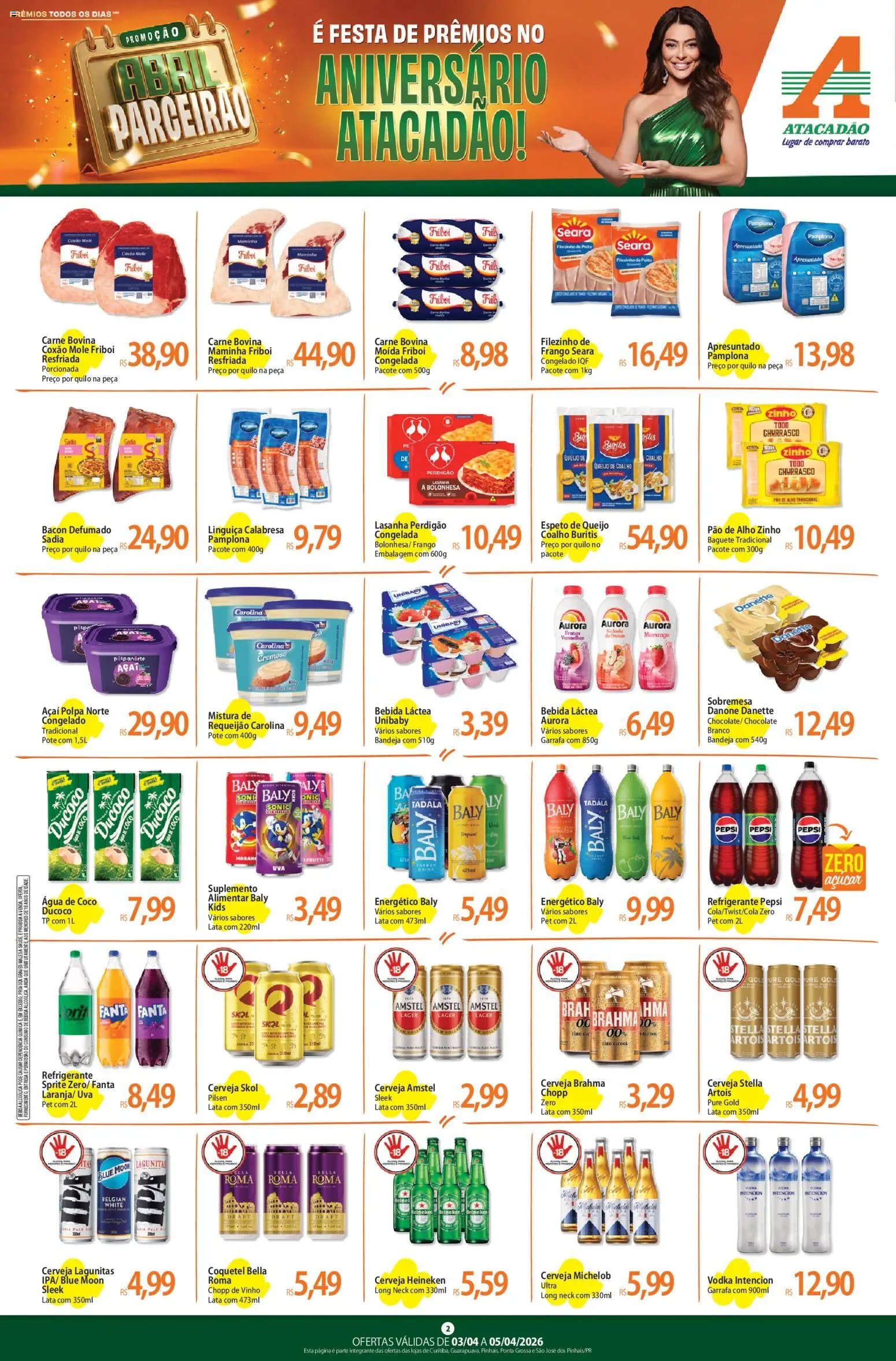Atacadão folheto a partir de 03/04/2026 Atacadão ofertas - PR (2026-04-03 - 2026-04-05)