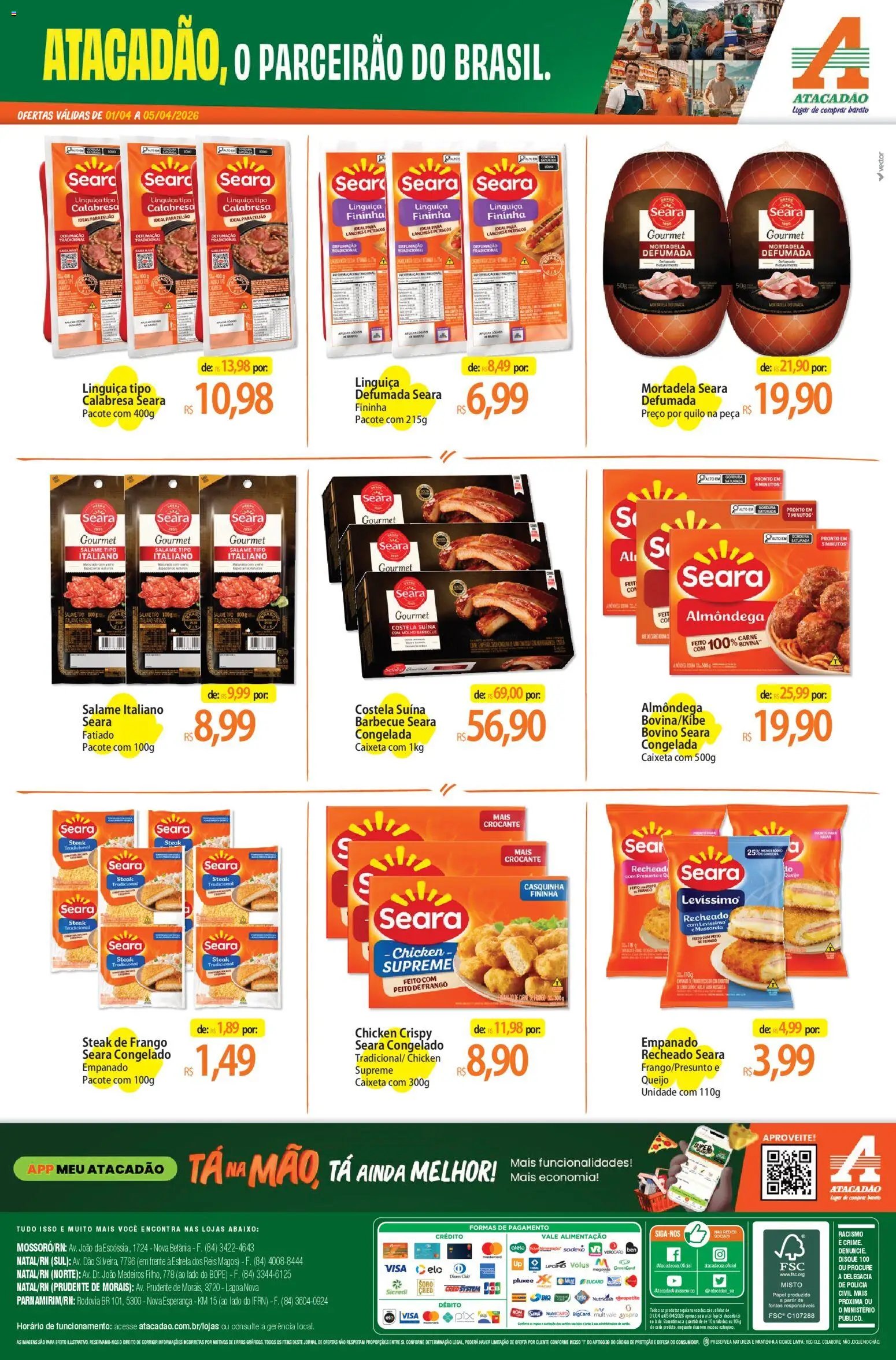 Atacadão folheto a partir de 01/04/2026 Atacadão ofertas - RN (2026-04-01 - 2026-04-05)