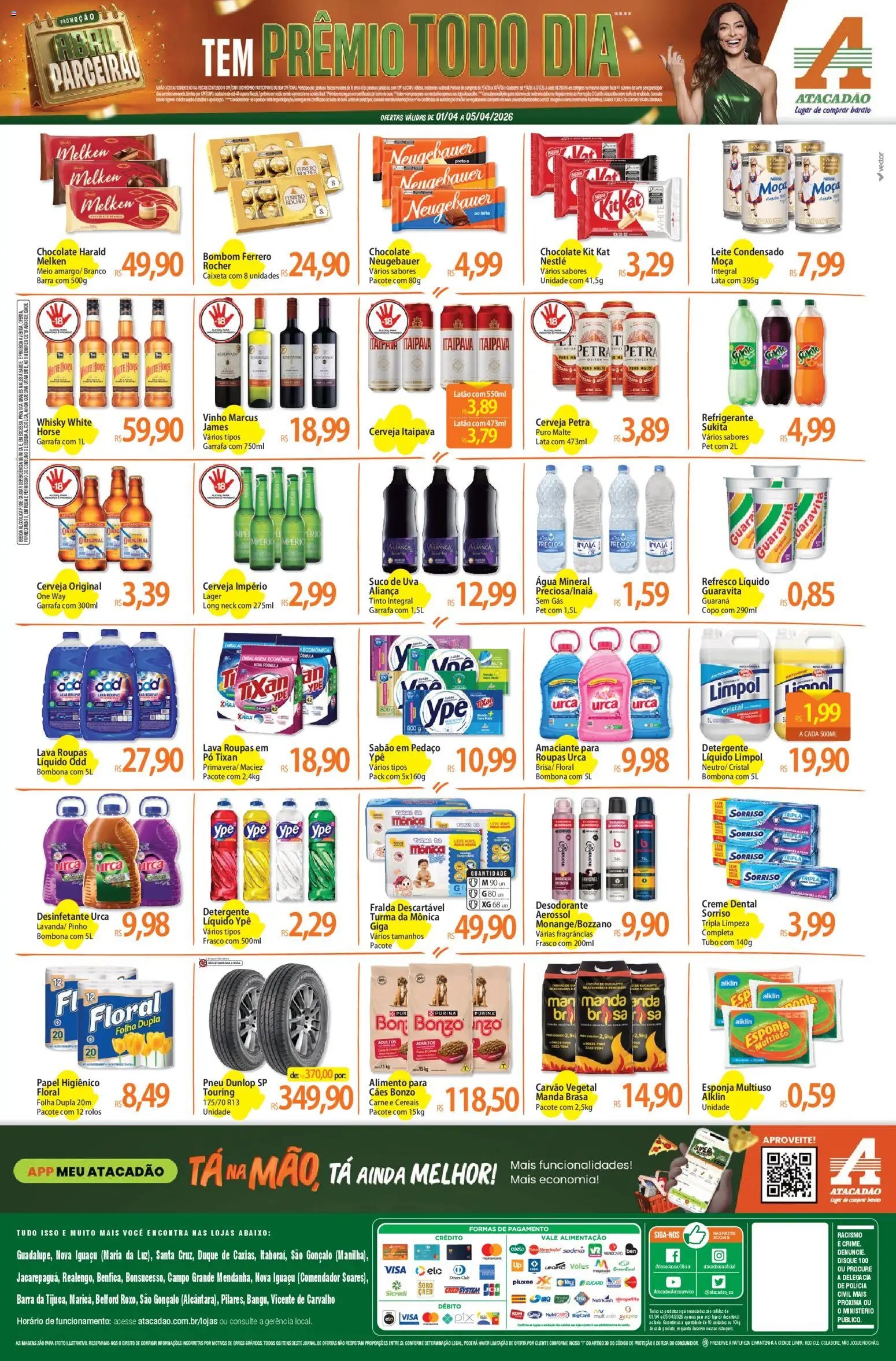 Atacadão folheto a partir de 01/04/2026 Atacadão ofertas - RJ (2026-04-01 - 2026-04-05)