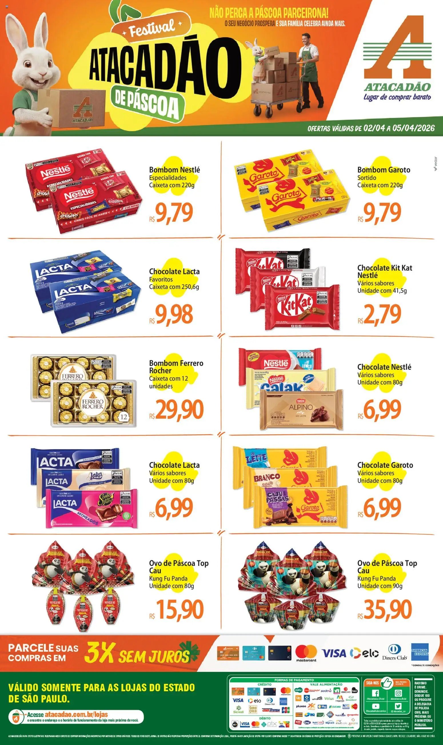 Atacadão folheto a partir de 02/04/2026 Atacadão ofertas - SP (2026-04-02 - 2026-04-05)