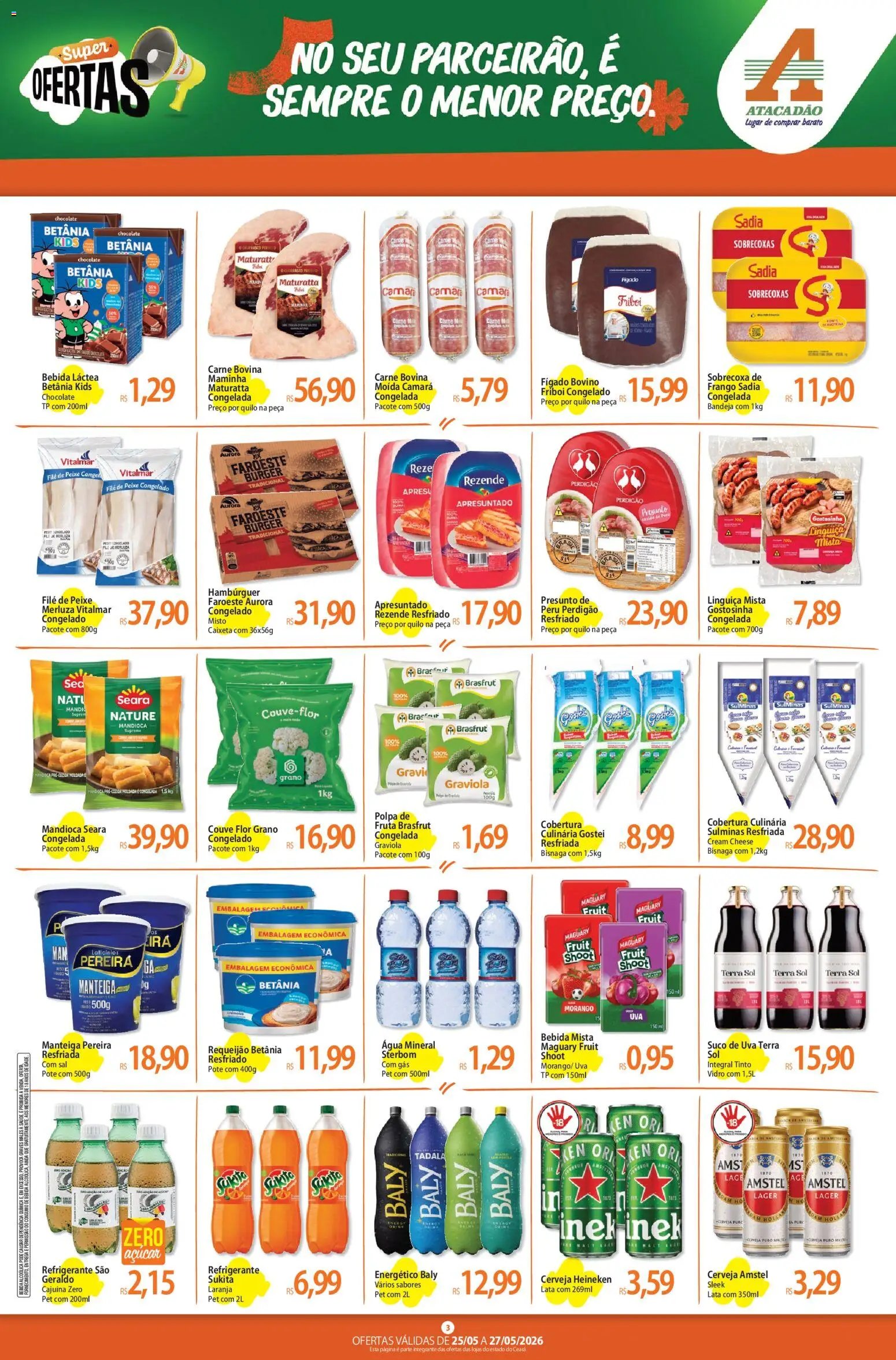 Atacadão folheto a partir de 25/05/2026 Atacadão ofertas - CE (2026-05-25 - 2026-05-27)