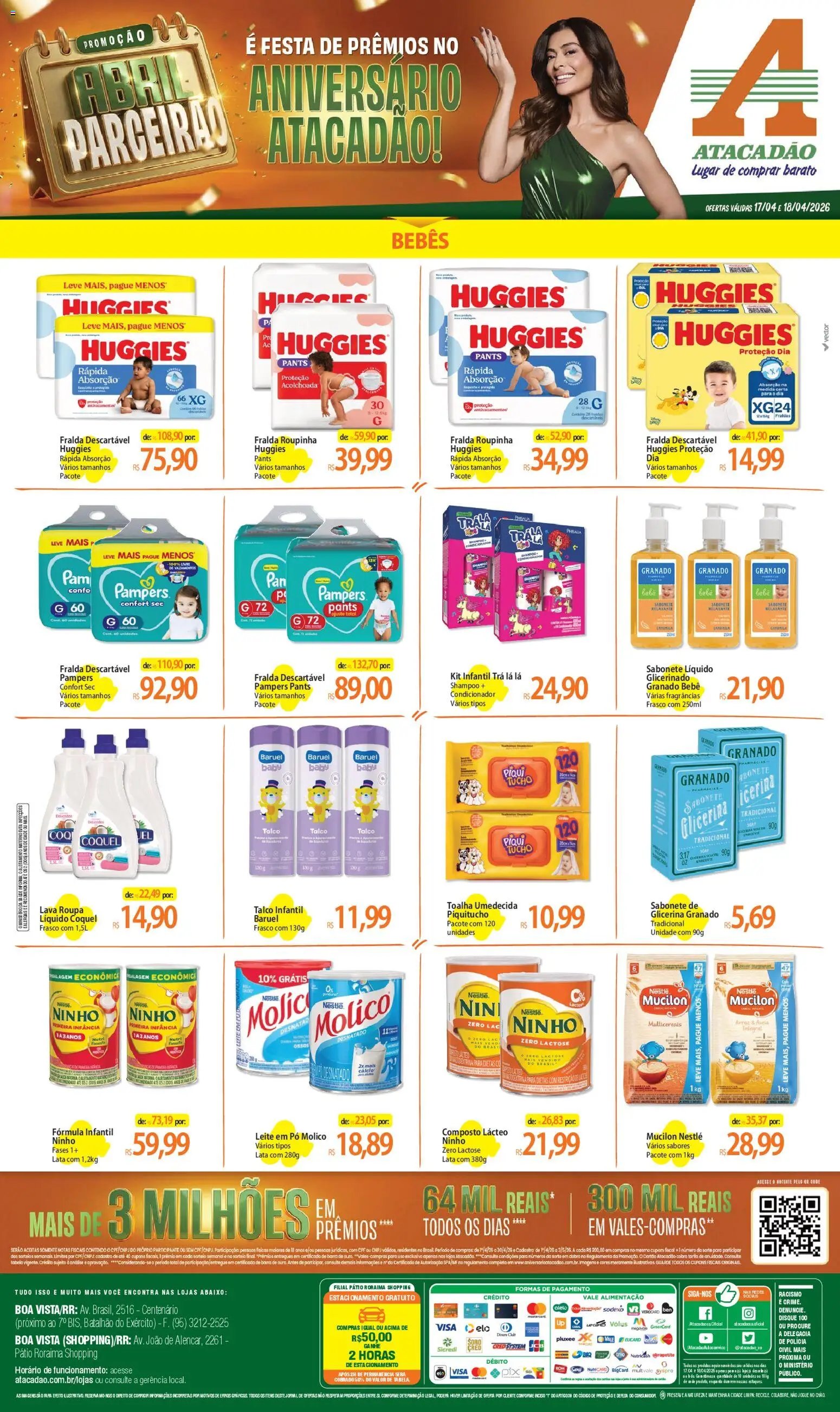 Atacadão folheto a partir de 17/04/2026 Atacadão ofertas - RR (2026-04-17 - 2026-04-18)