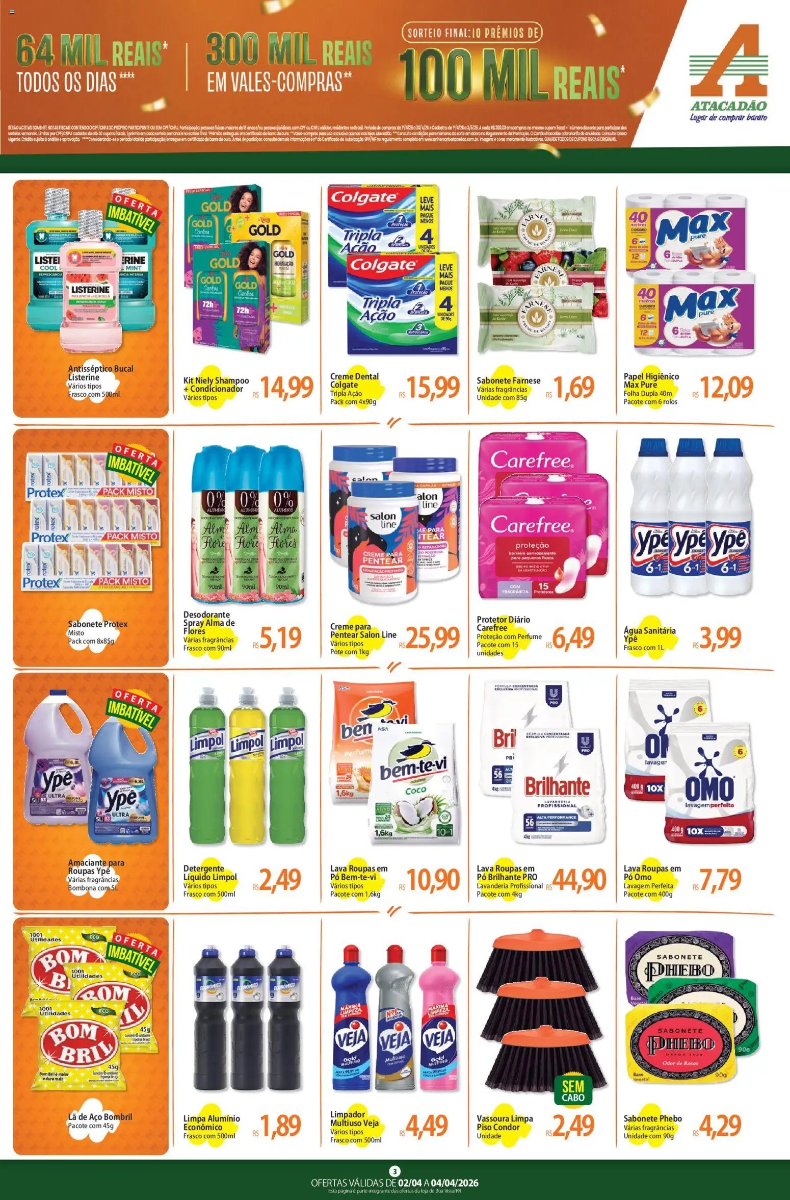 Atacadão folheto a partir de 02/04/2026 Atacadão ofertas - RR (2026-04-02 - 2026-04-04)