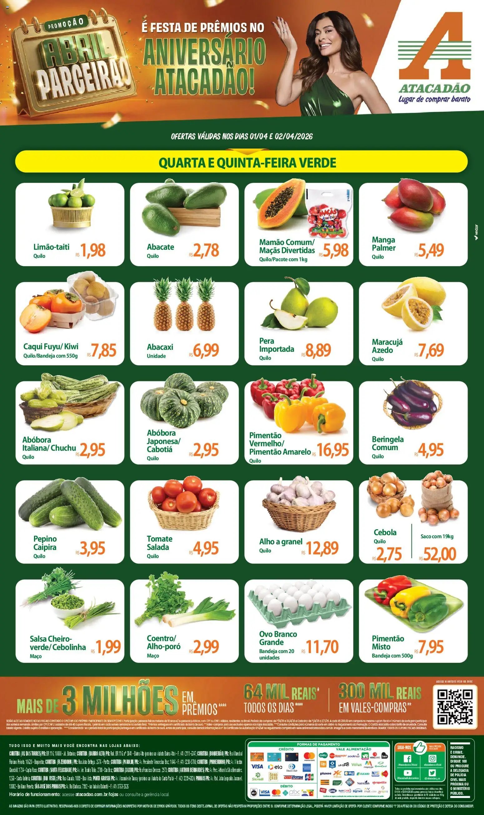 Atacadão folheto a partir de 01/04/2026 Atacadão ofertas - PR (2026-04-01 - 2026-04-02)
