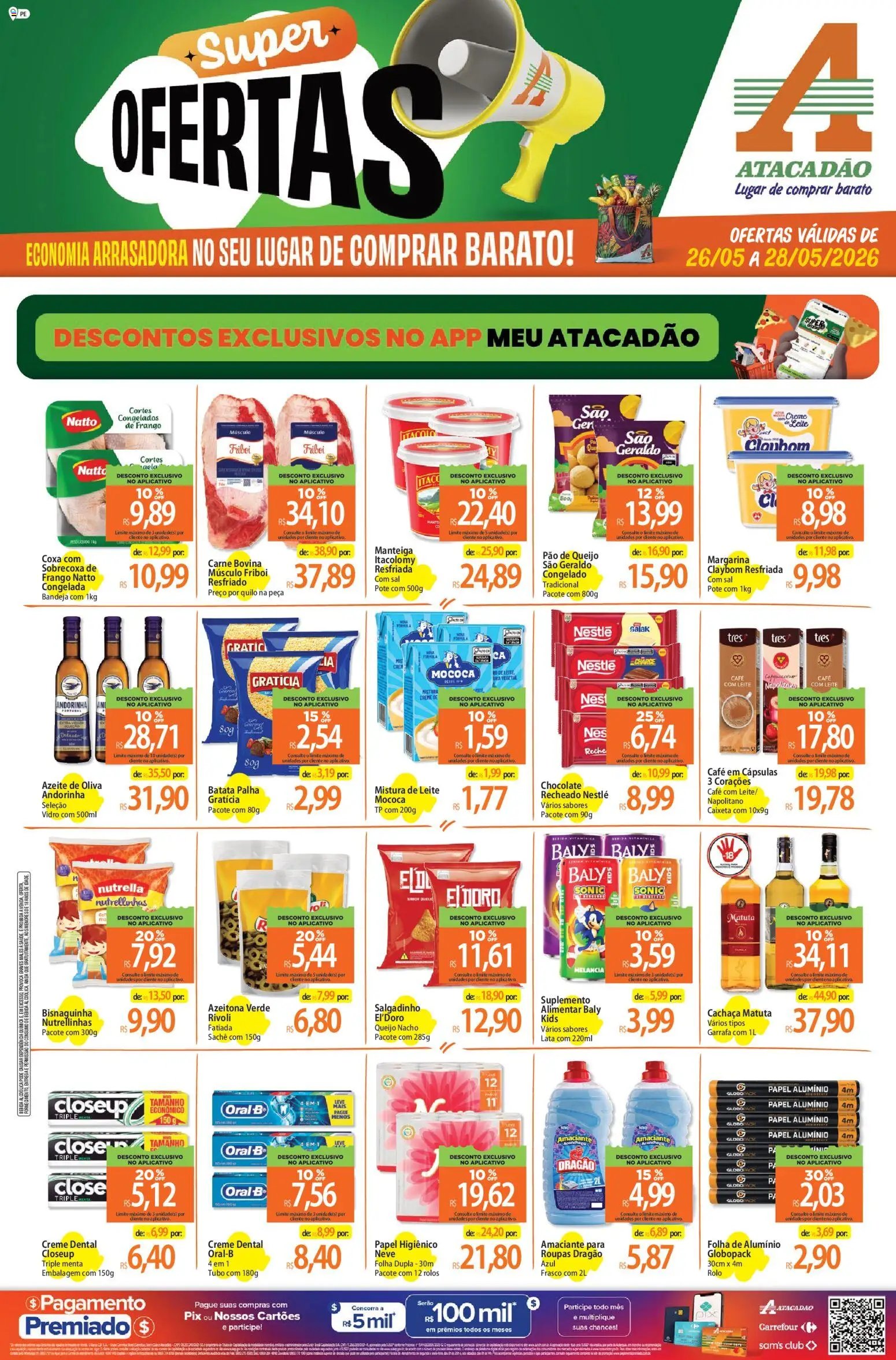 Atacadão folheto a partir de 26/05/2026 Atacadão ofertas - PE (2026-05-26 - 2026-05-28)