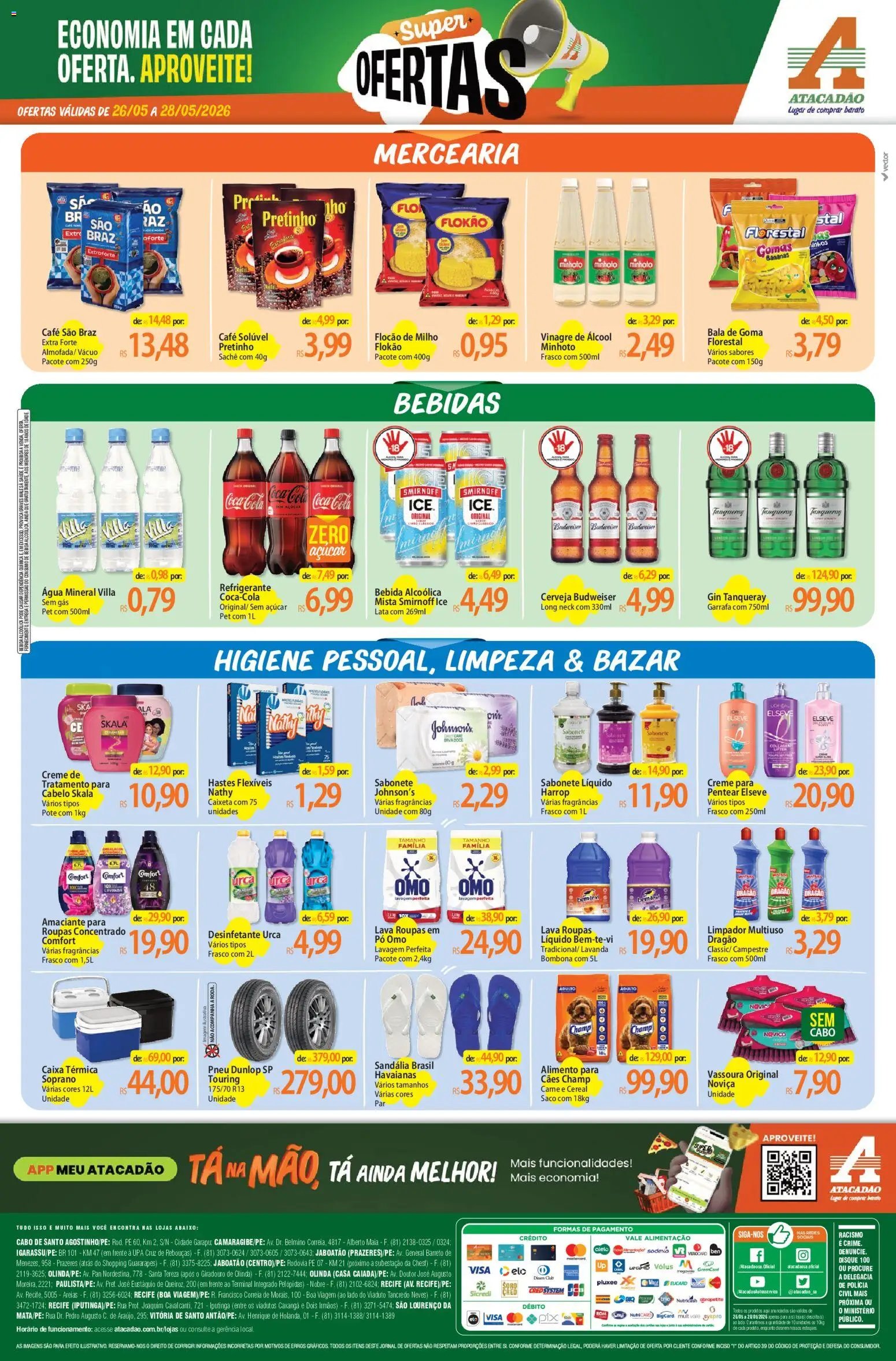 Atacadão folheto a partir de 26/05/2026 Atacadão ofertas - PE (2026-05-26 - 2026-05-28)