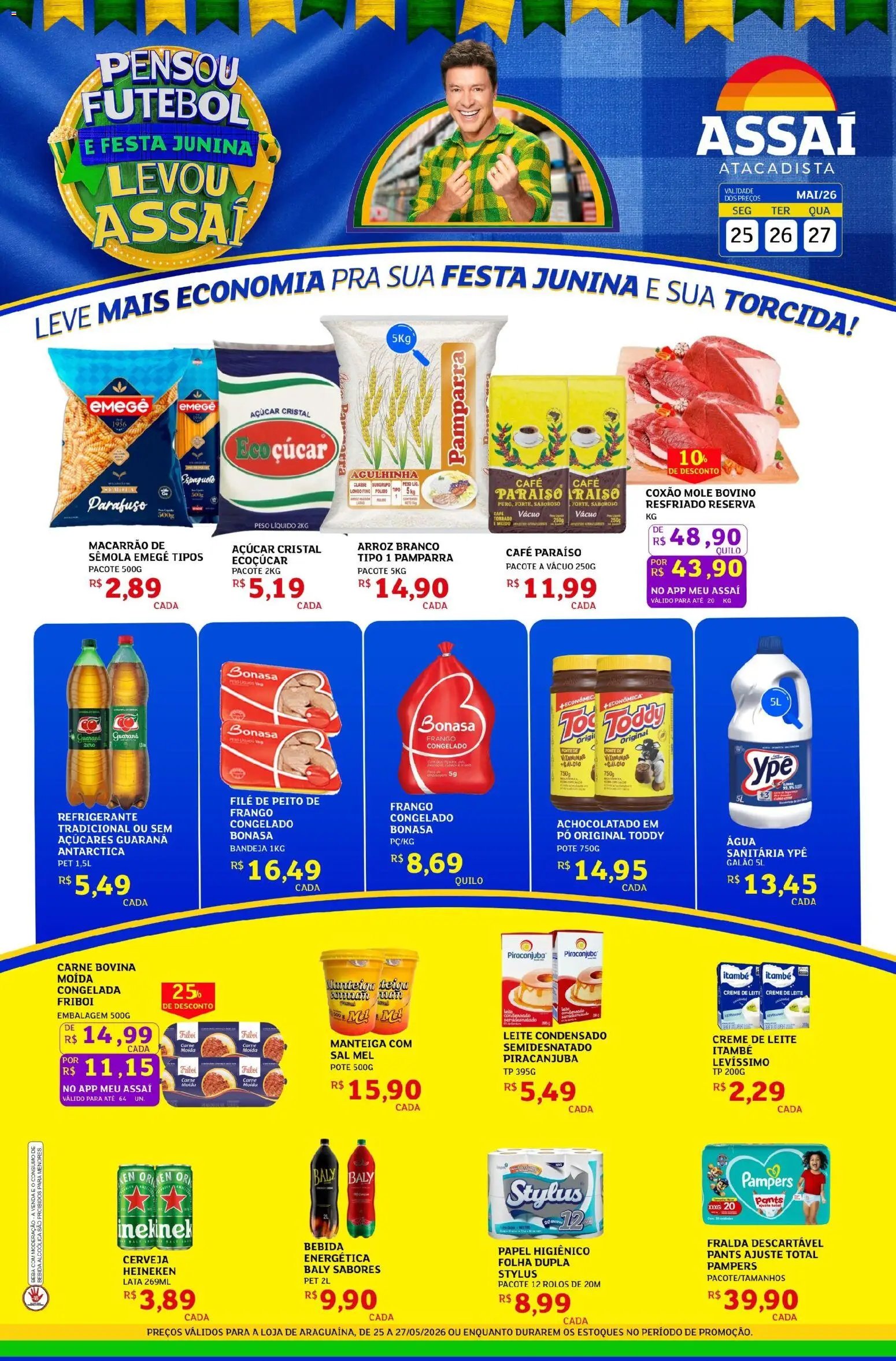 Assaí Atacadista folheto a partir de 25/05/2026 Assaí Atacadista ofertas - TO (2026-05-25 - 2026-05-27)