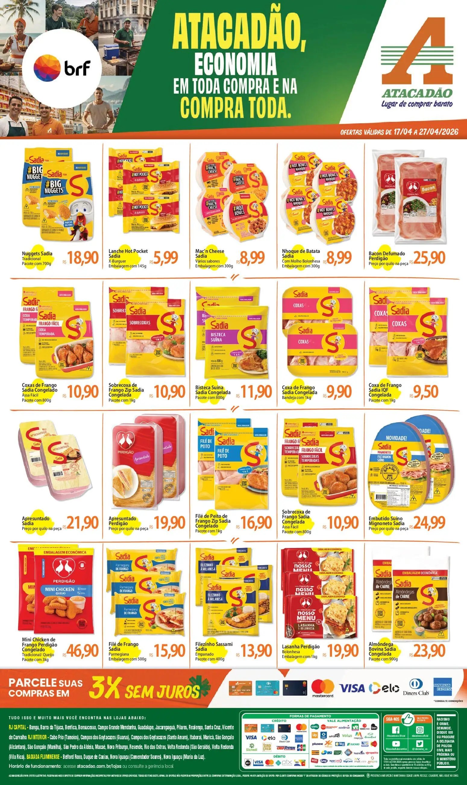 Atacadão folheto a partir de 17/04/2026 Atacadão ofertas - RJ (2026-04-17 - 2026-04-27)