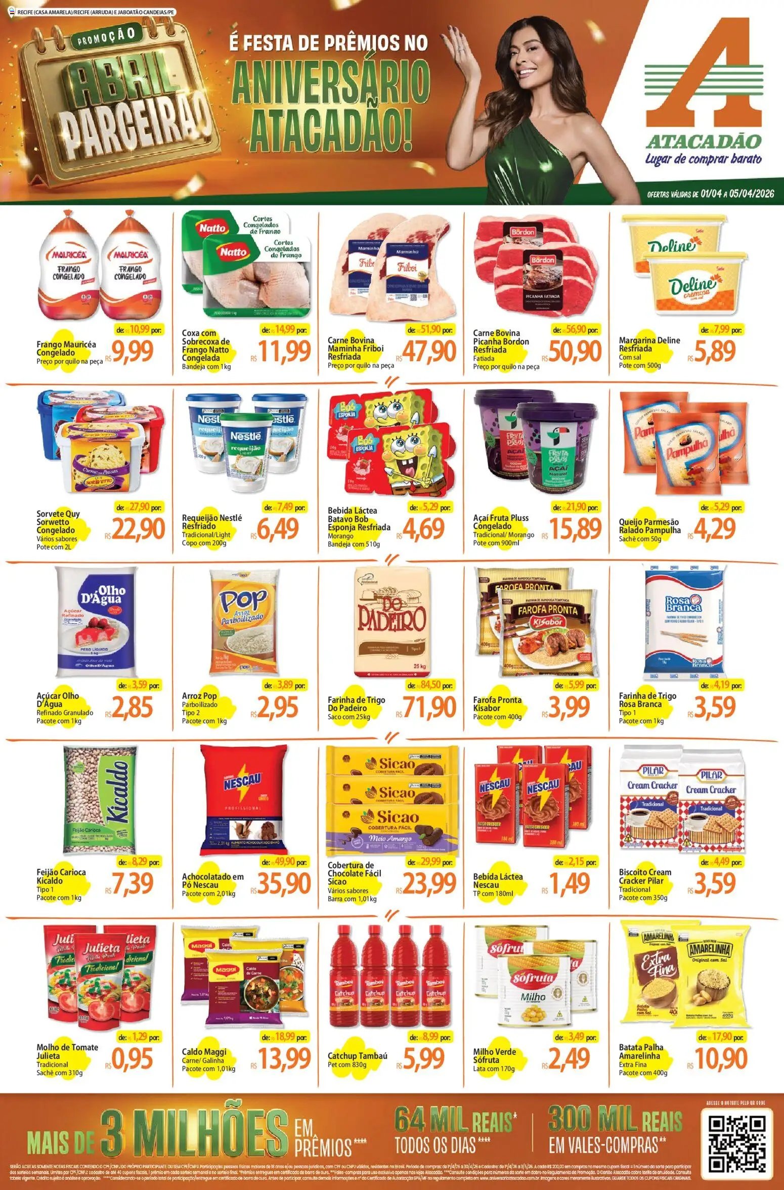 Atacadão folheto a partir de 01/04/2026 Atacadão ofertas - PE (2026-04-01 - 2026-04-05)