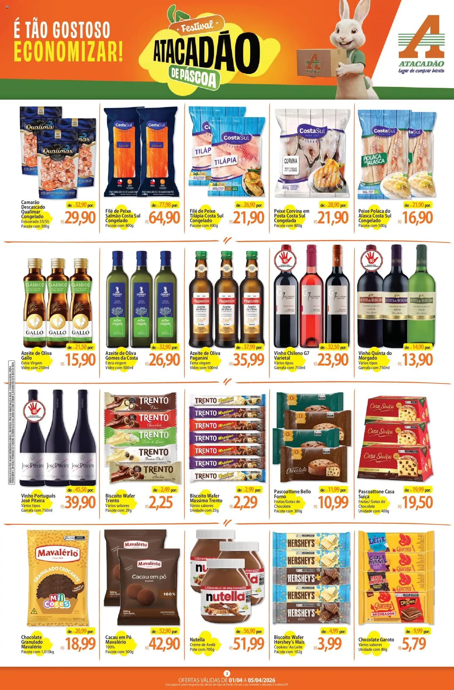 Atacadão folheto a partir de 01/04/2026 Atacadão ofertas - PE (2026-04-01 - 2026-04-05)