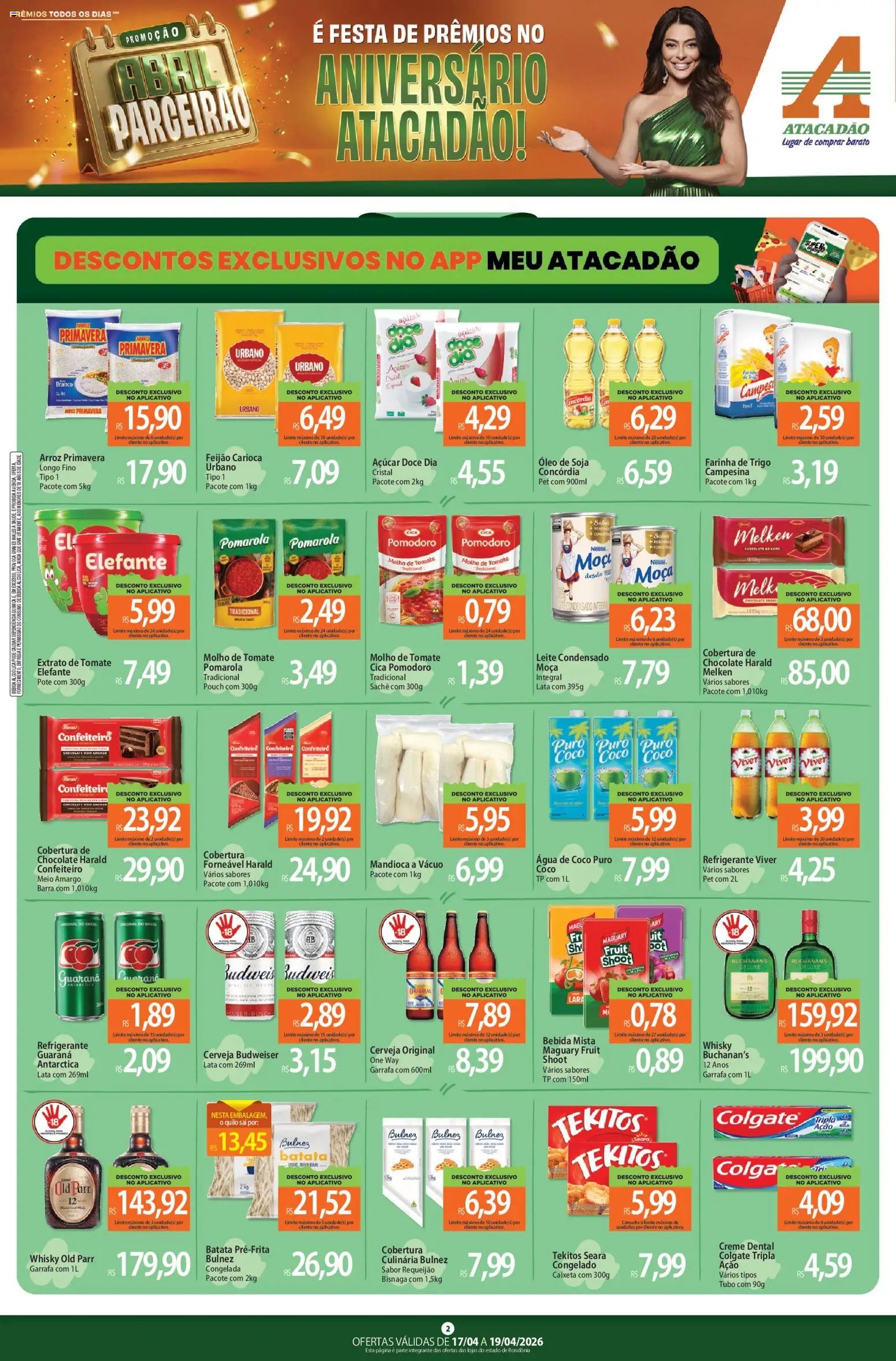 Atacadão folheto a partir de 17/04/2026 Atacadão ofertas - RO (2026-04-17 - 2026-04-19)