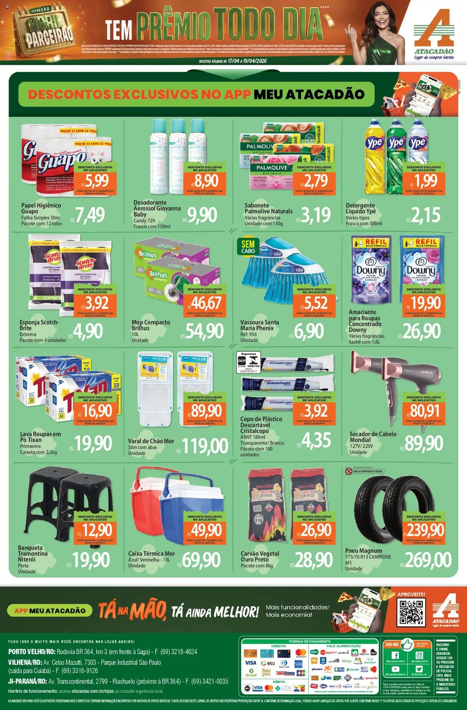 Atacadão folheto a partir de 17/04/2026 Atacadão ofertas - RO (2026-04-17 - 2026-04-19)