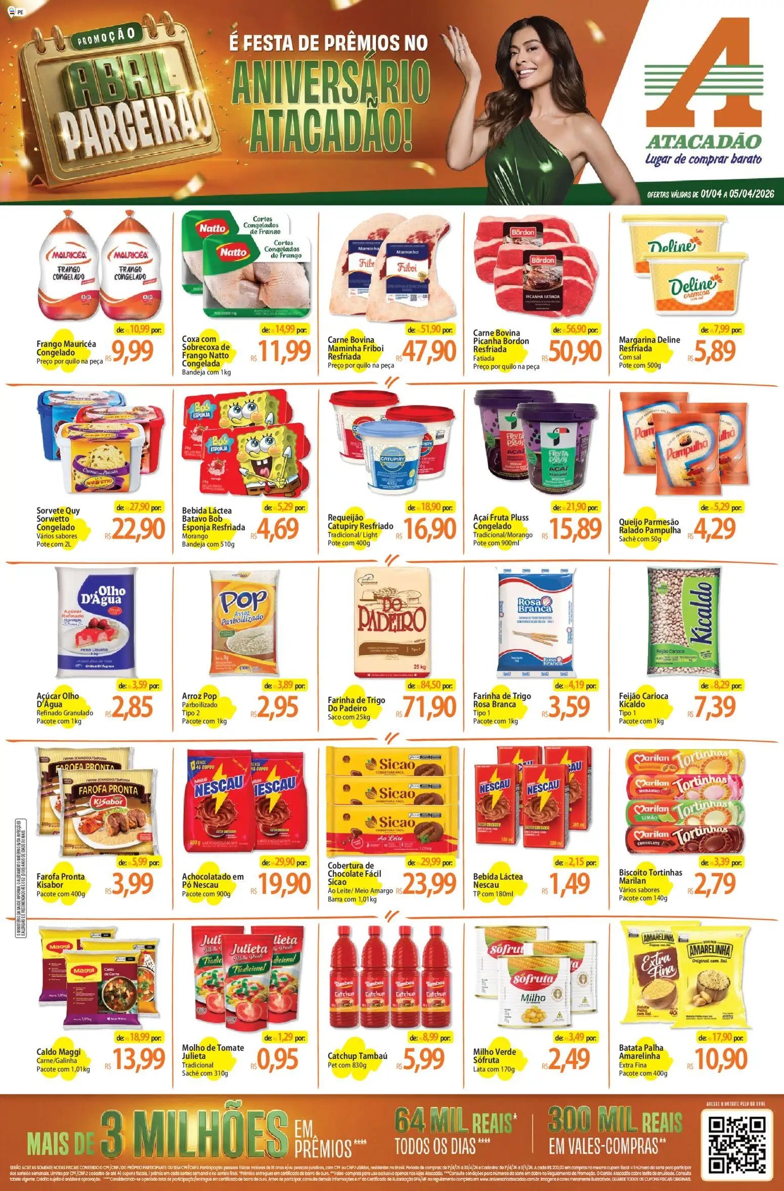 Atacadão folheto a partir de 01/04/2026 Atacadão ofertas - PE (2026-04-01 - 2026-04-05)
