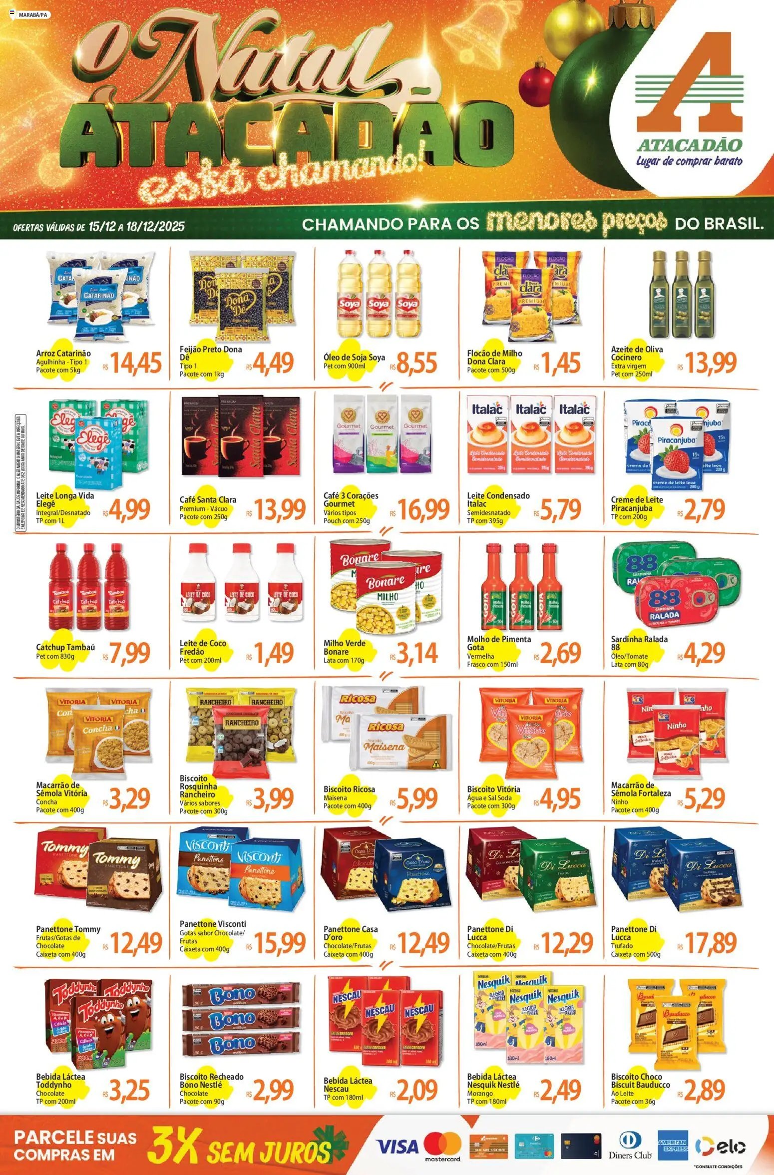 Atacadão folheto a partir de 15/12/2025 Ofertas - PA (2025-12-15 - 2025-12-18)