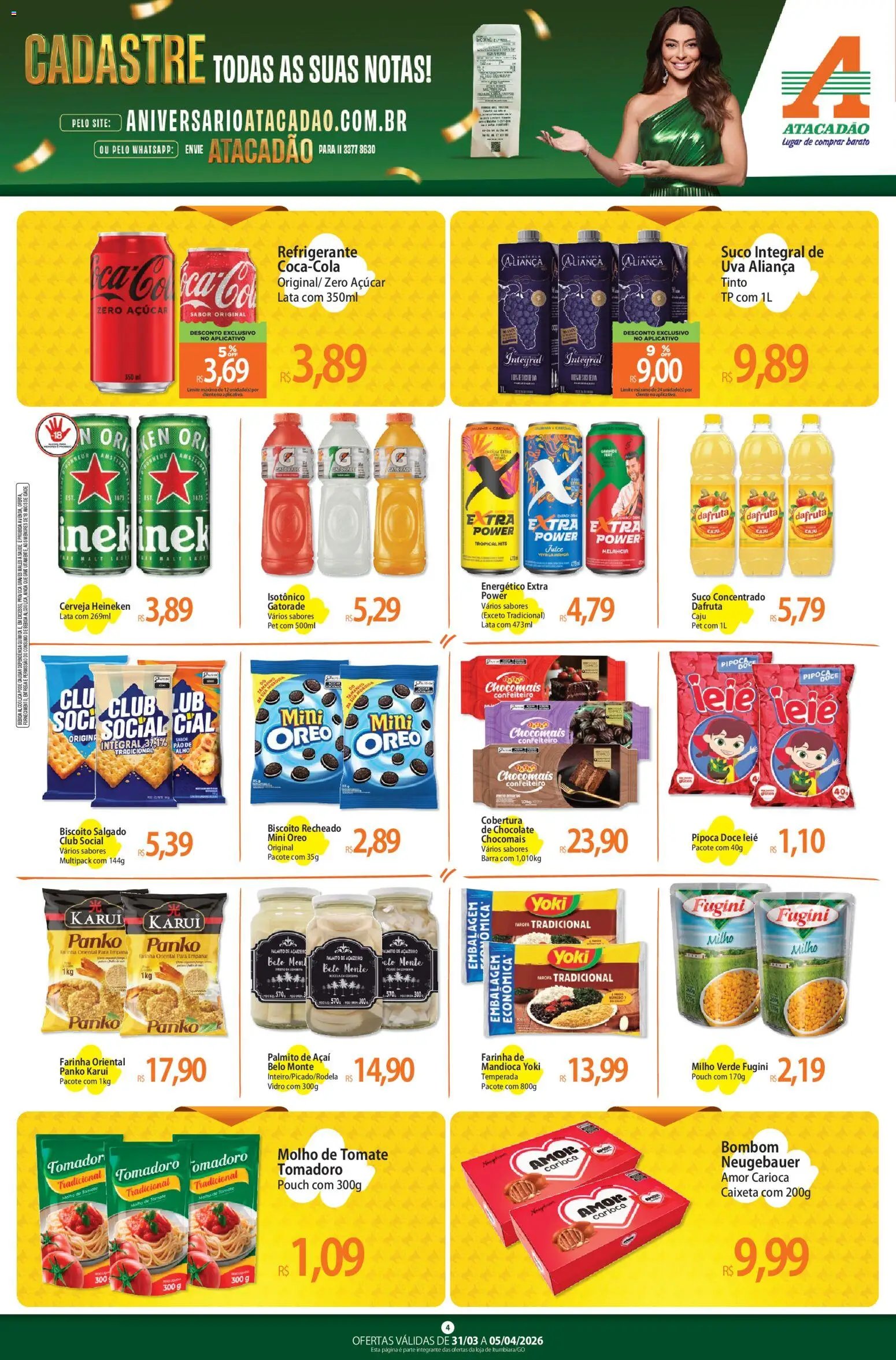 Atacadão folheto a partir de 31/03/2026 Atacadão ofertas - GO (2026-03-31 - 2026-04-05)