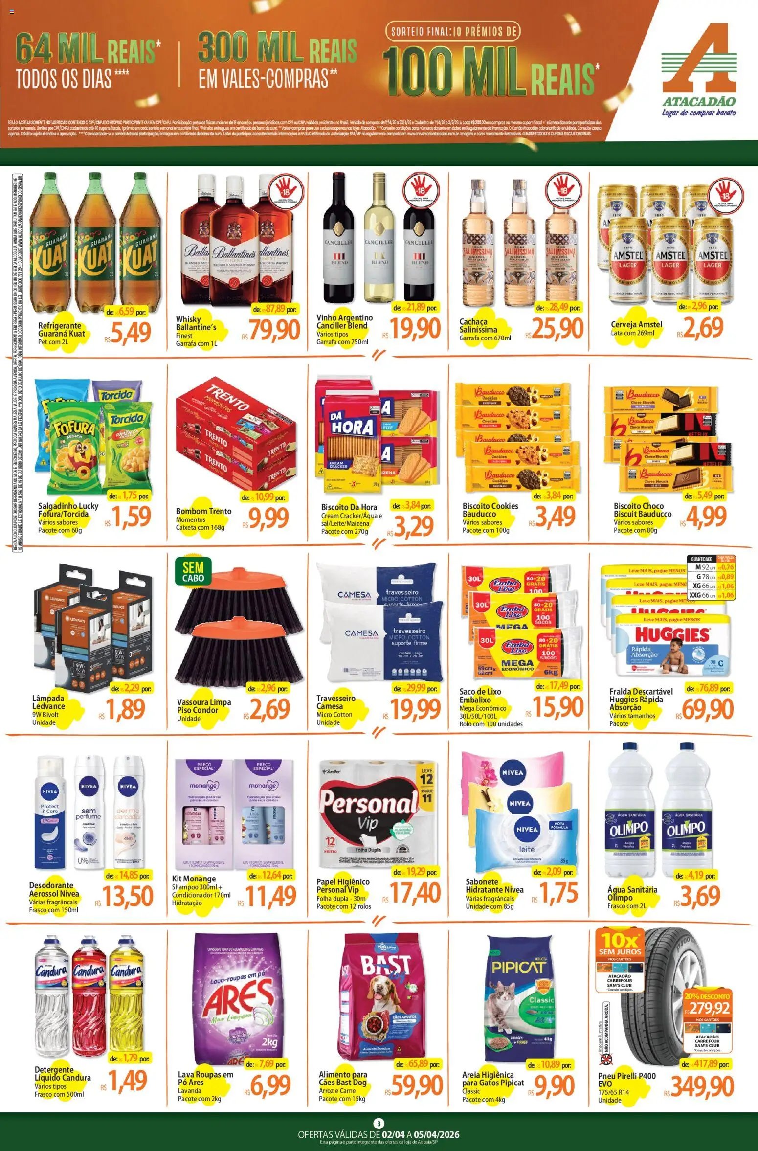 Atacadão folheto a partir de 02/04/2026 Atacadão ofertas - SP (2026-04-02 - 2026-04-05)