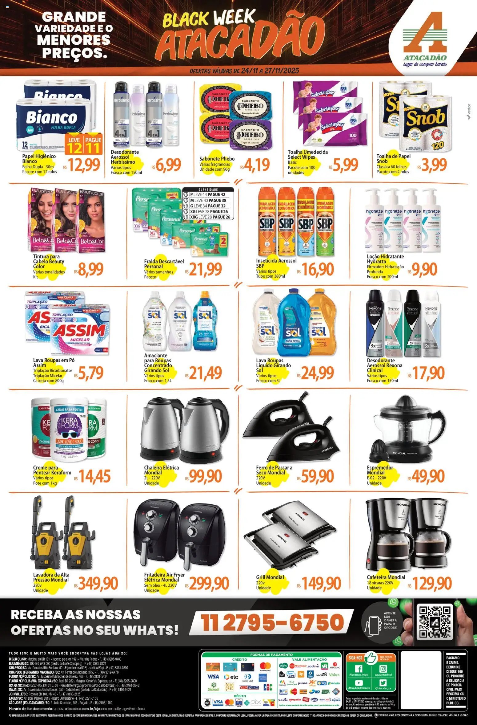 Atacadão folheto a partir de 24/11/2025 Ofertas - SC (2025-11-24 - 2025-11-27)