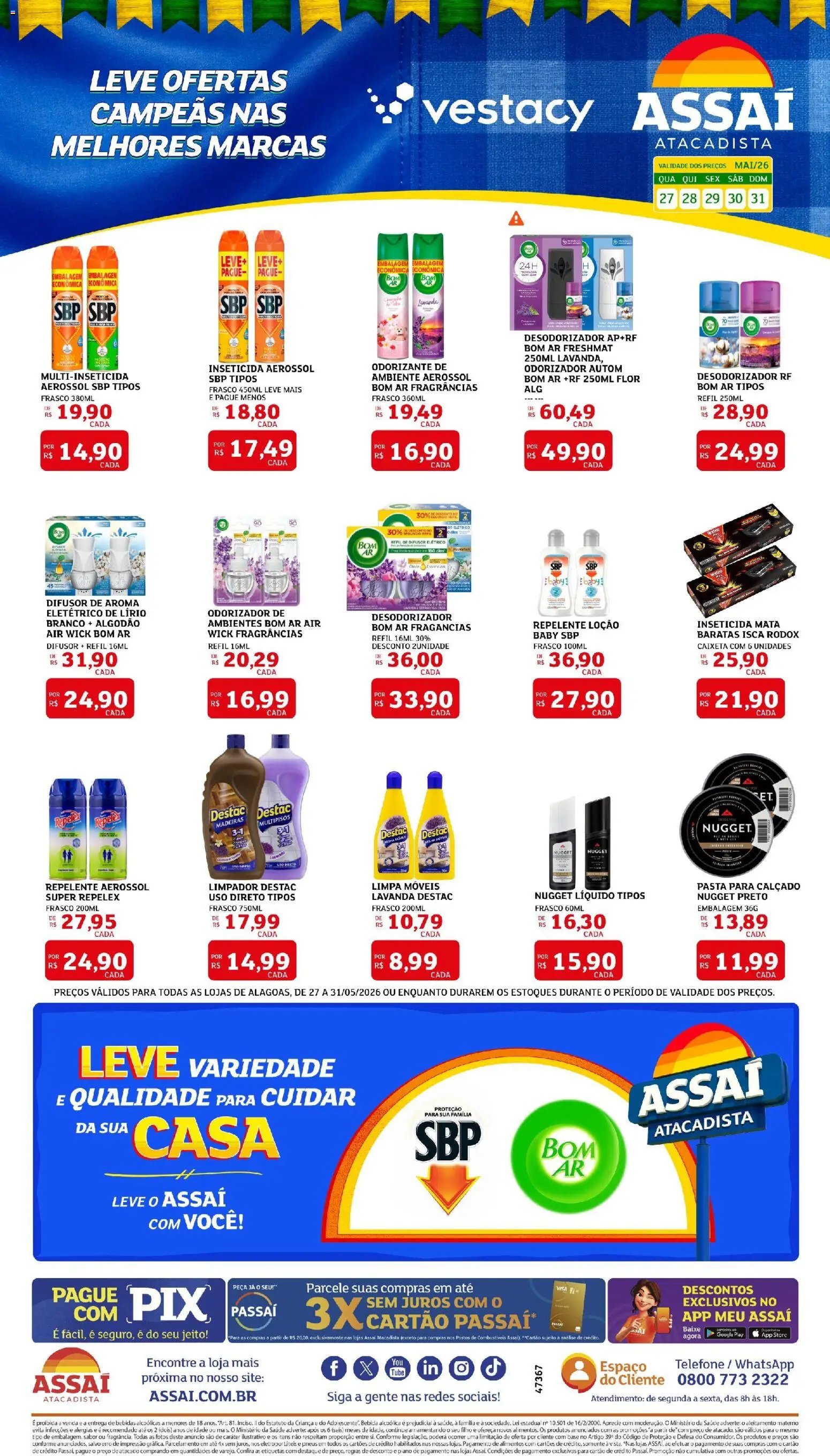 Assaí Atacadista folheto a partir de 27/05/2026 Assaí Atacadista ofertas - AL (2026-05-27 - 2026-05-31)