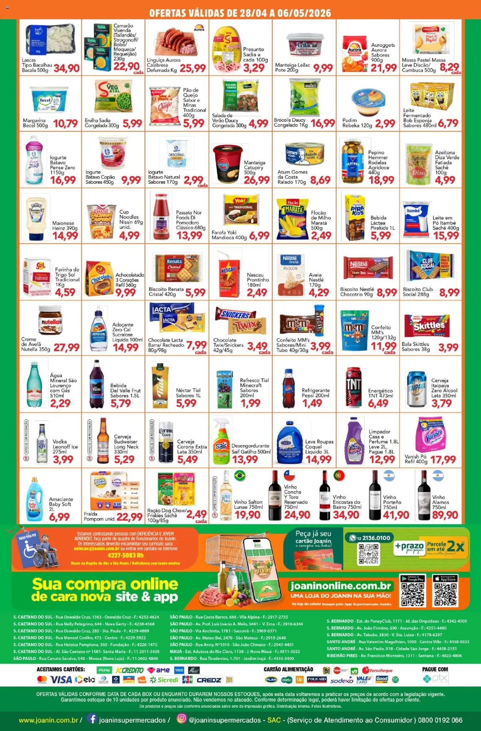 Supermercados Joanin folheto a partir de 28/04/2026 Supermercados Joanin - Ofertas da semana (2026-04-28 - 2026-06-06)