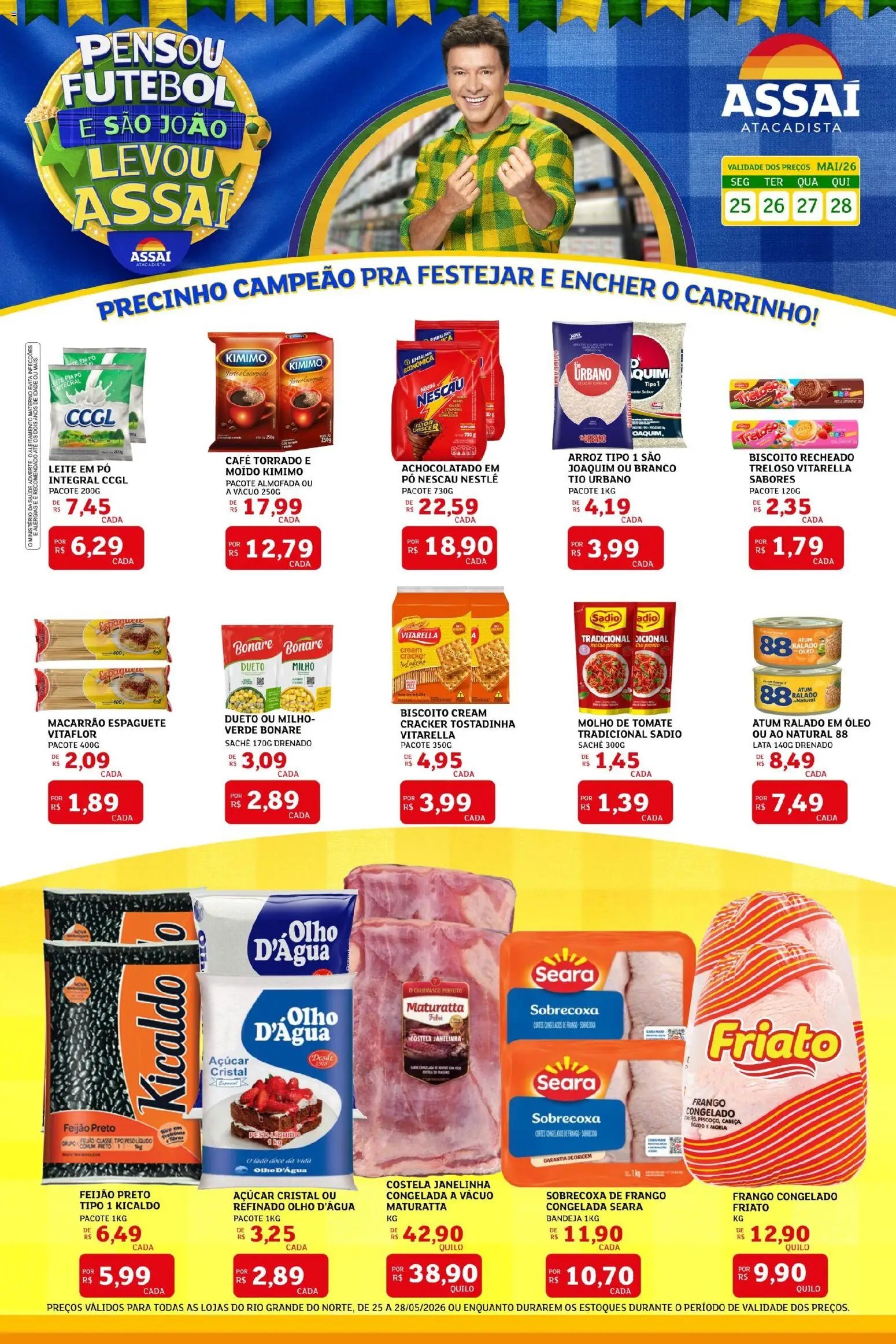 Assaí Atacadista folheto a partir de 25/05/2026 Assaí Atacadista ofertas - RN (2026-05-25 - 2026-05-28)