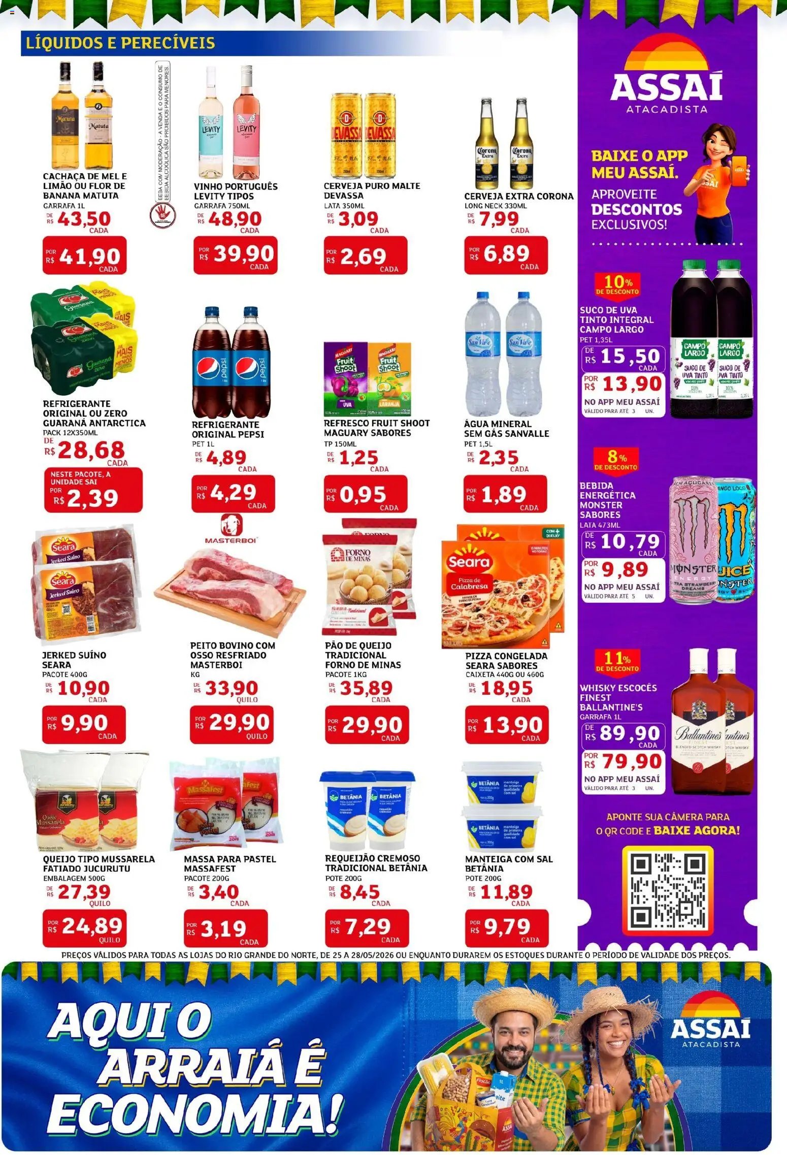 Assaí Atacadista folheto a partir de 25/05/2026 Assaí Atacadista ofertas - RN (2026-05-25 - 2026-05-28)