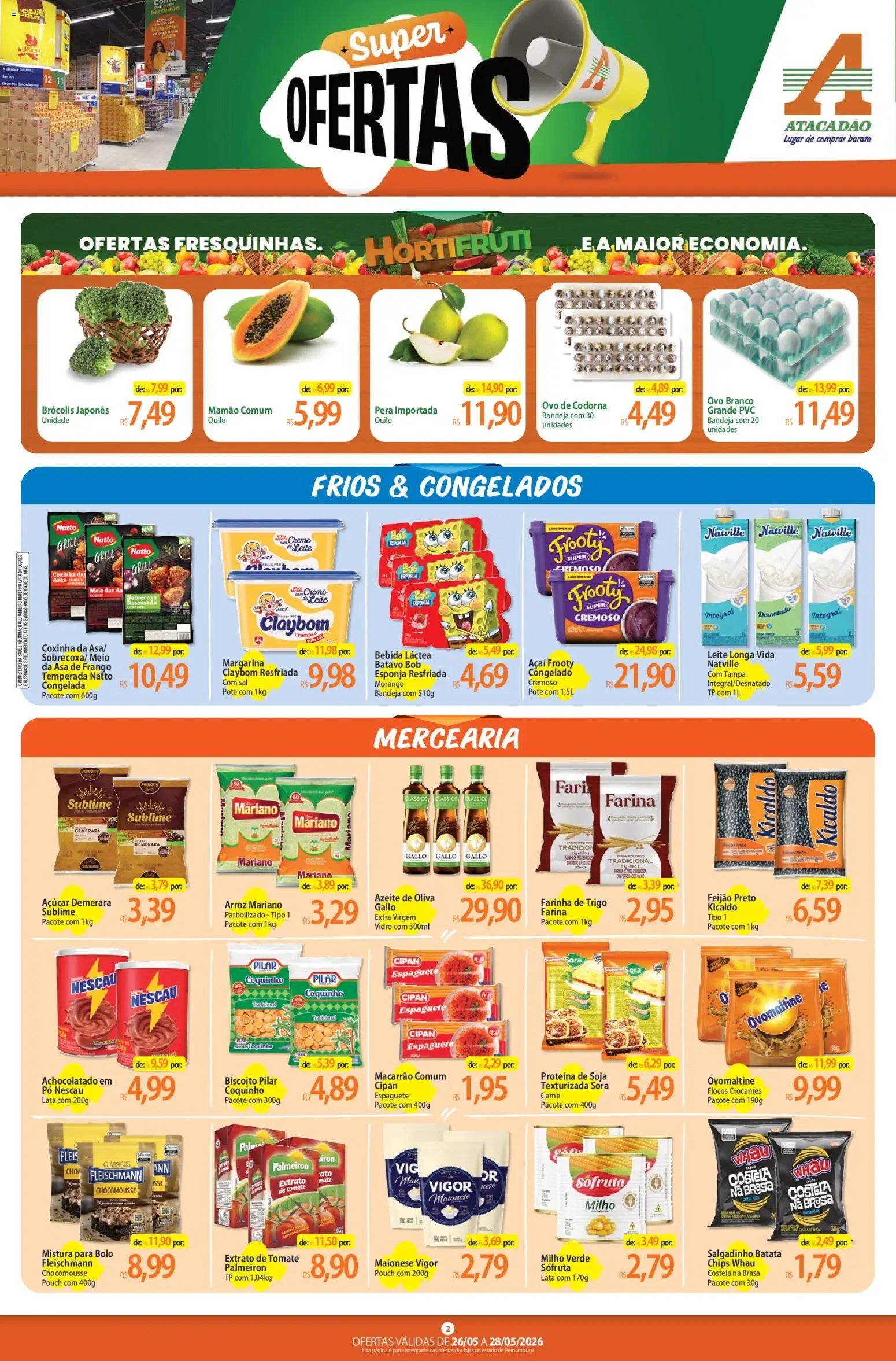 Atacadão folheto a partir de 26/05/2026 Atacadão ofertas - PE (2026-05-26 - 2026-05-28)