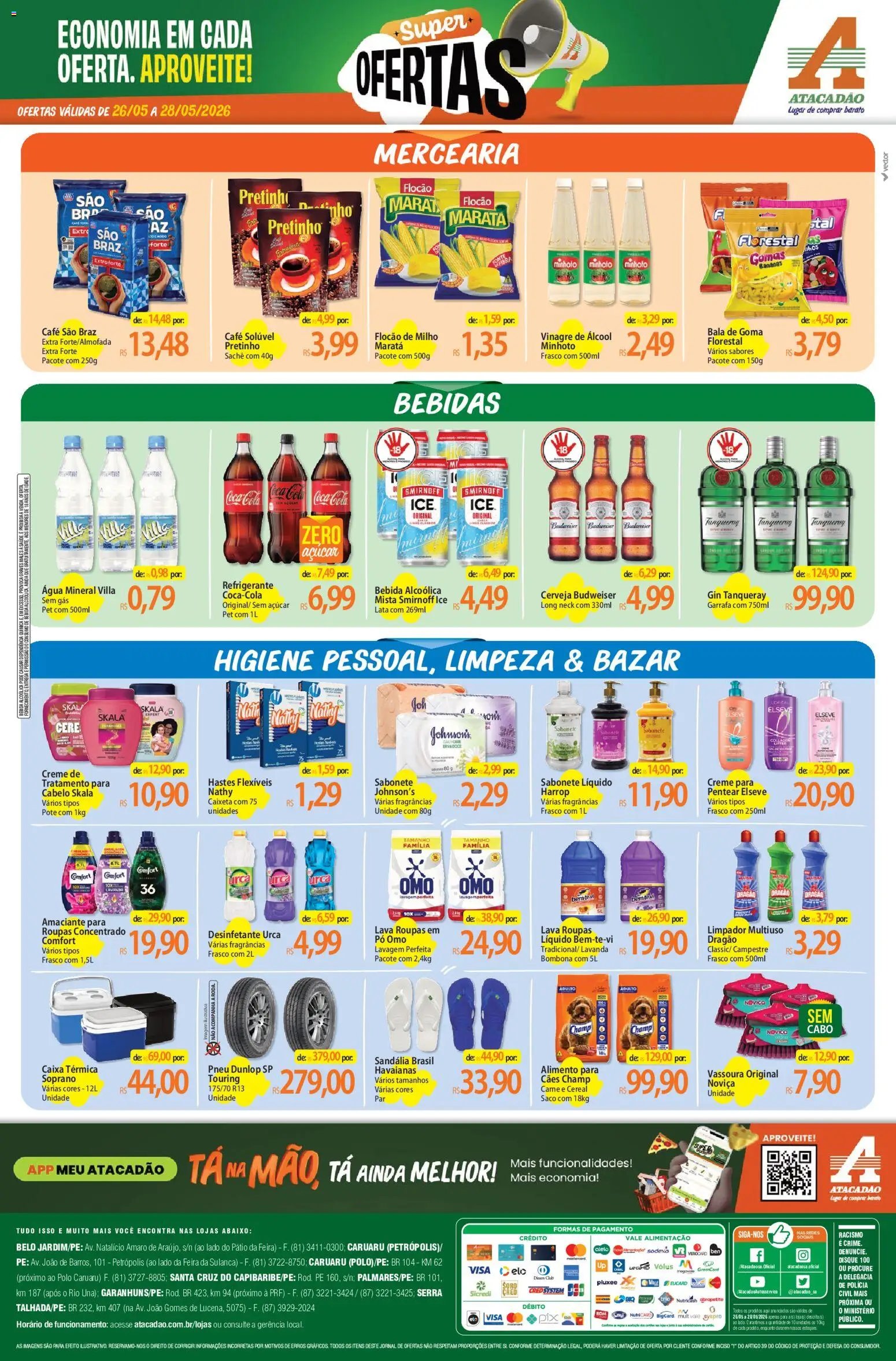 Atacadão folheto a partir de 26/05/2026 Atacadão ofertas - PE (2026-05-26 - 2026-05-28)