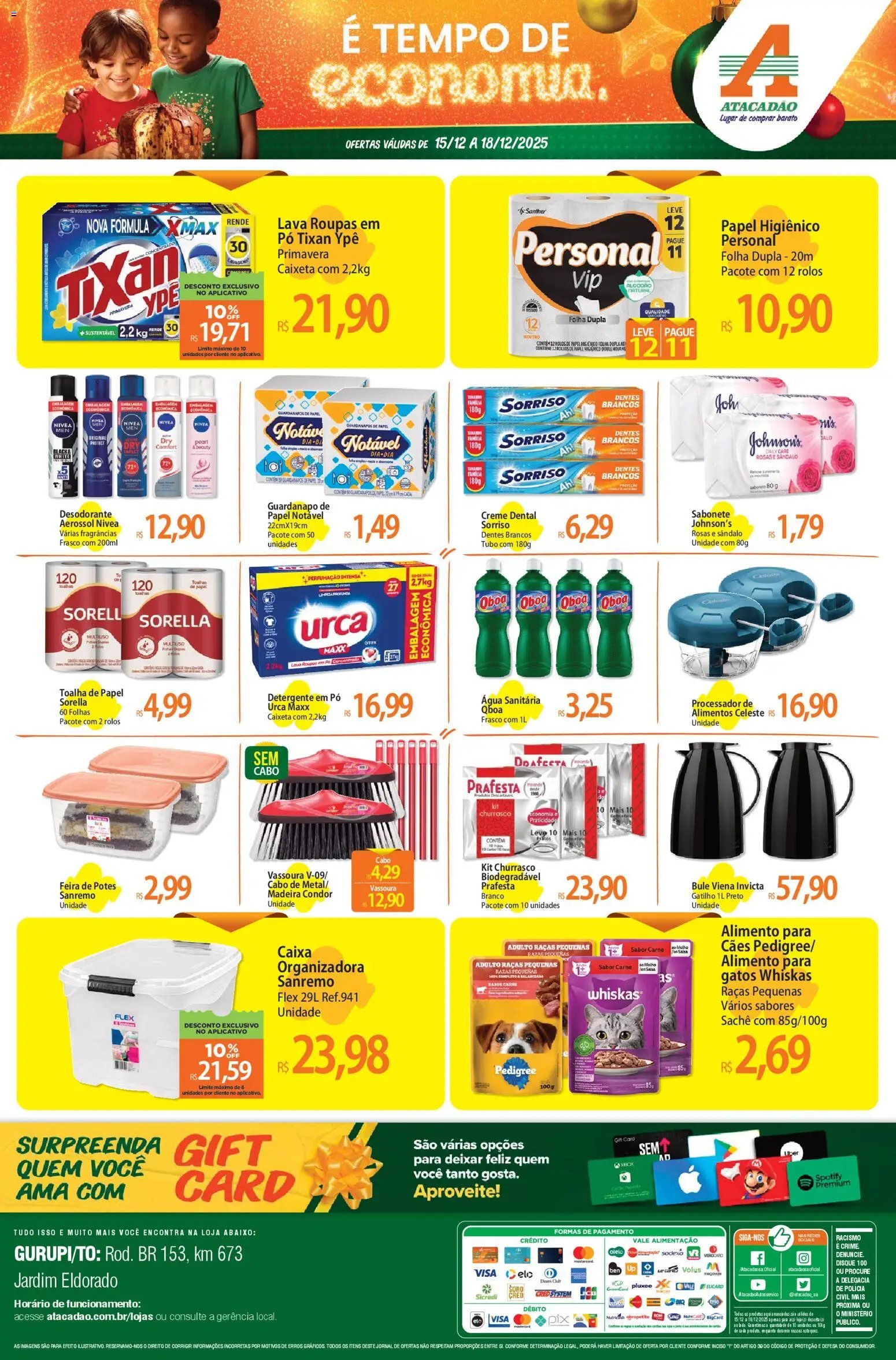 Atacadão folheto a partir de 15/12/2025 Ofertas - TO (2025-12-15 - 2025-12-18)