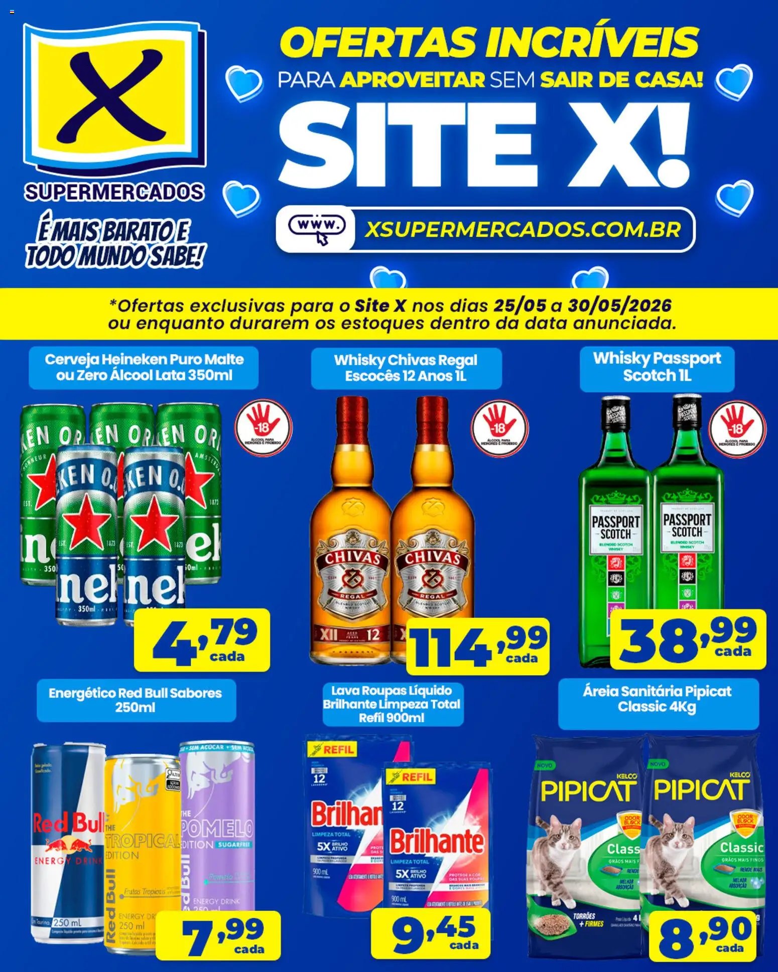 X Supermercados folheto a partir de 25/05/2026 X Supermercados ofertas incríveis (2026-05-25 - 2026-05-30)
