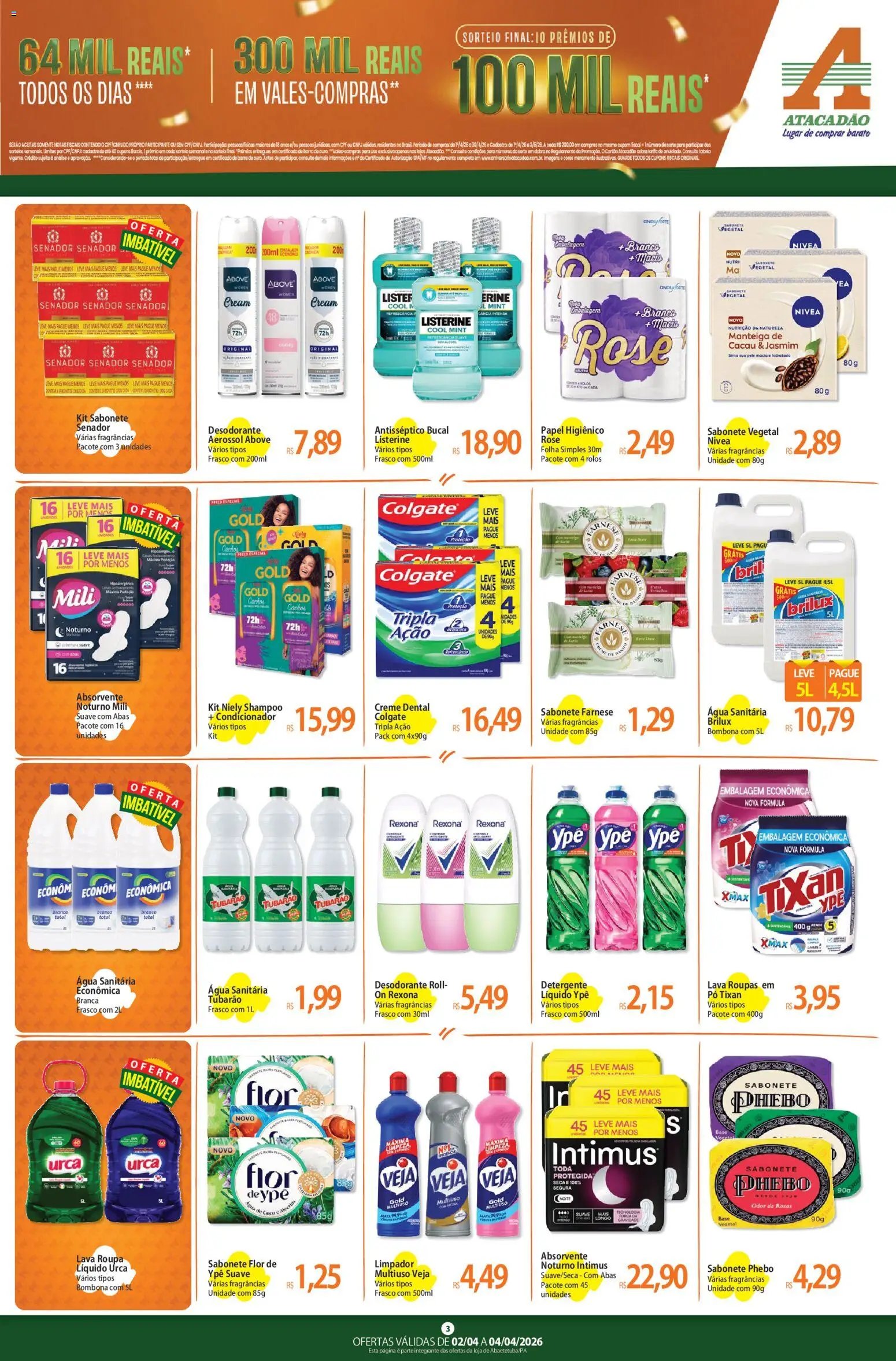 Atacadão folheto a partir de 02/04/2026 Atacadão ofertas - PA (2026-04-02 - 2026-04-04)