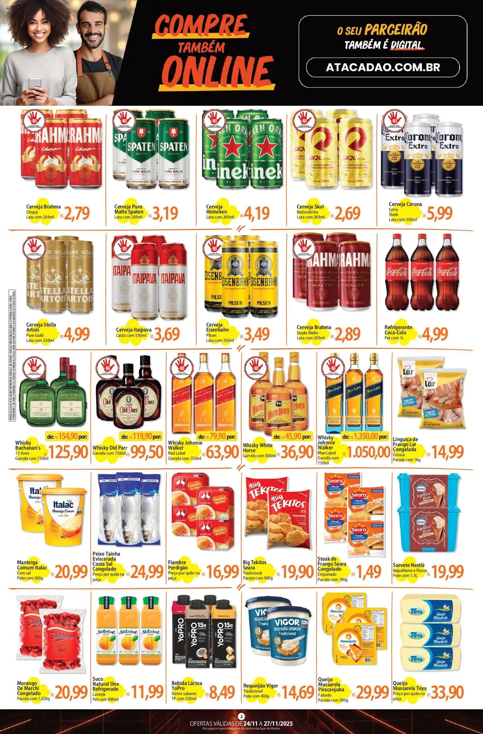 Atacadão folheto a partir de 24/11/2025 Ofertas - AM (2025-11-24 - 2025-11-27)