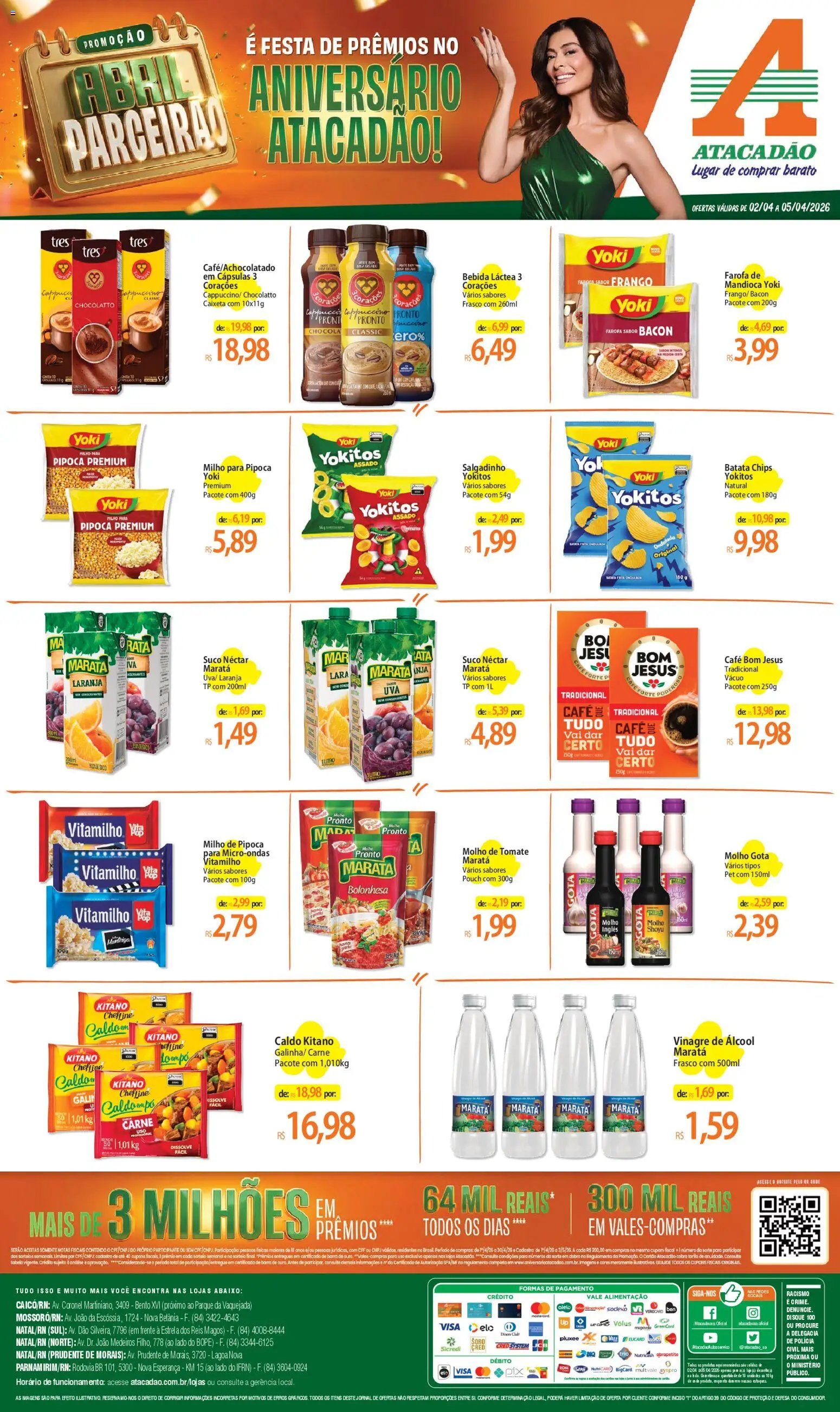 Atacadão folheto a partir de 02/04/2026 Atacadão ofertas - RN (2026-04-02 - 2026-04-05)