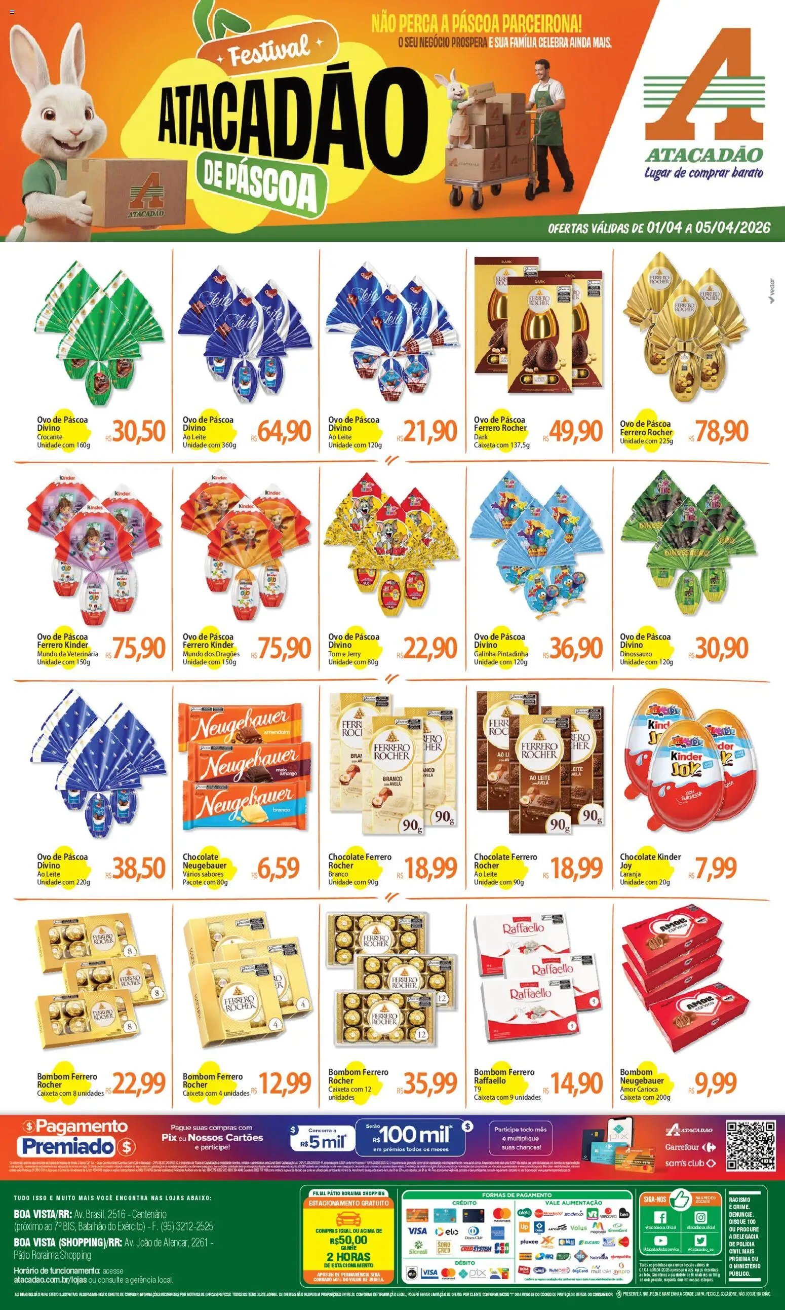 Atacadão folheto a partir de 01/04/2026 Atacadão ofertas - RR (2026-04-01 - 2026-04-05)