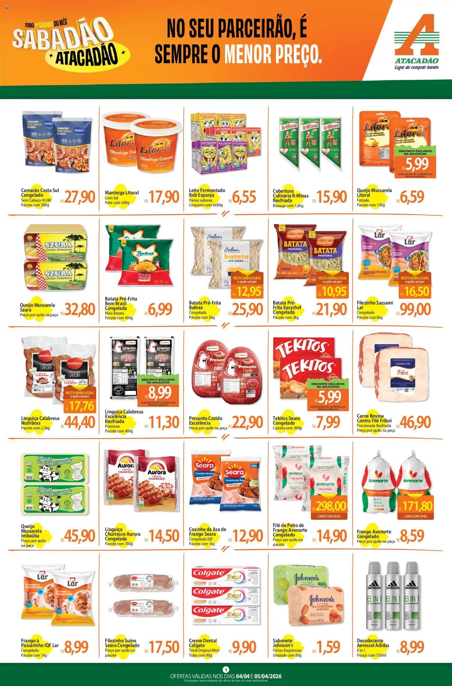 Atacadão folheto a partir de 04/04/2026 Atacadão ofertas - RO (2026-04-04 - 2026-04-05)