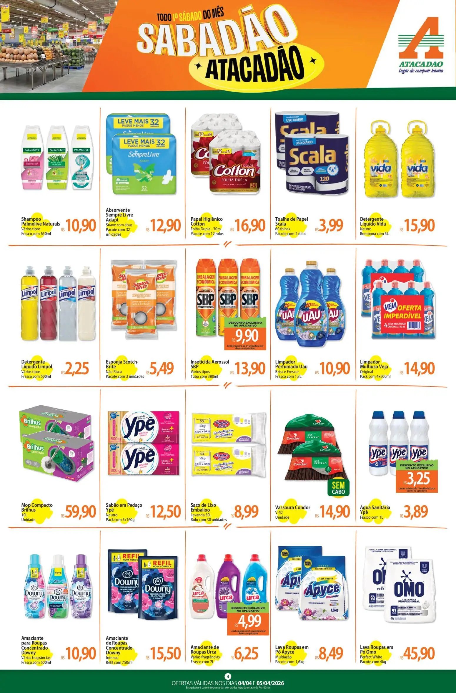 Atacadão folheto a partir de 04/04/2026 Atacadão ofertas - RO (2026-04-04 - 2026-04-05)