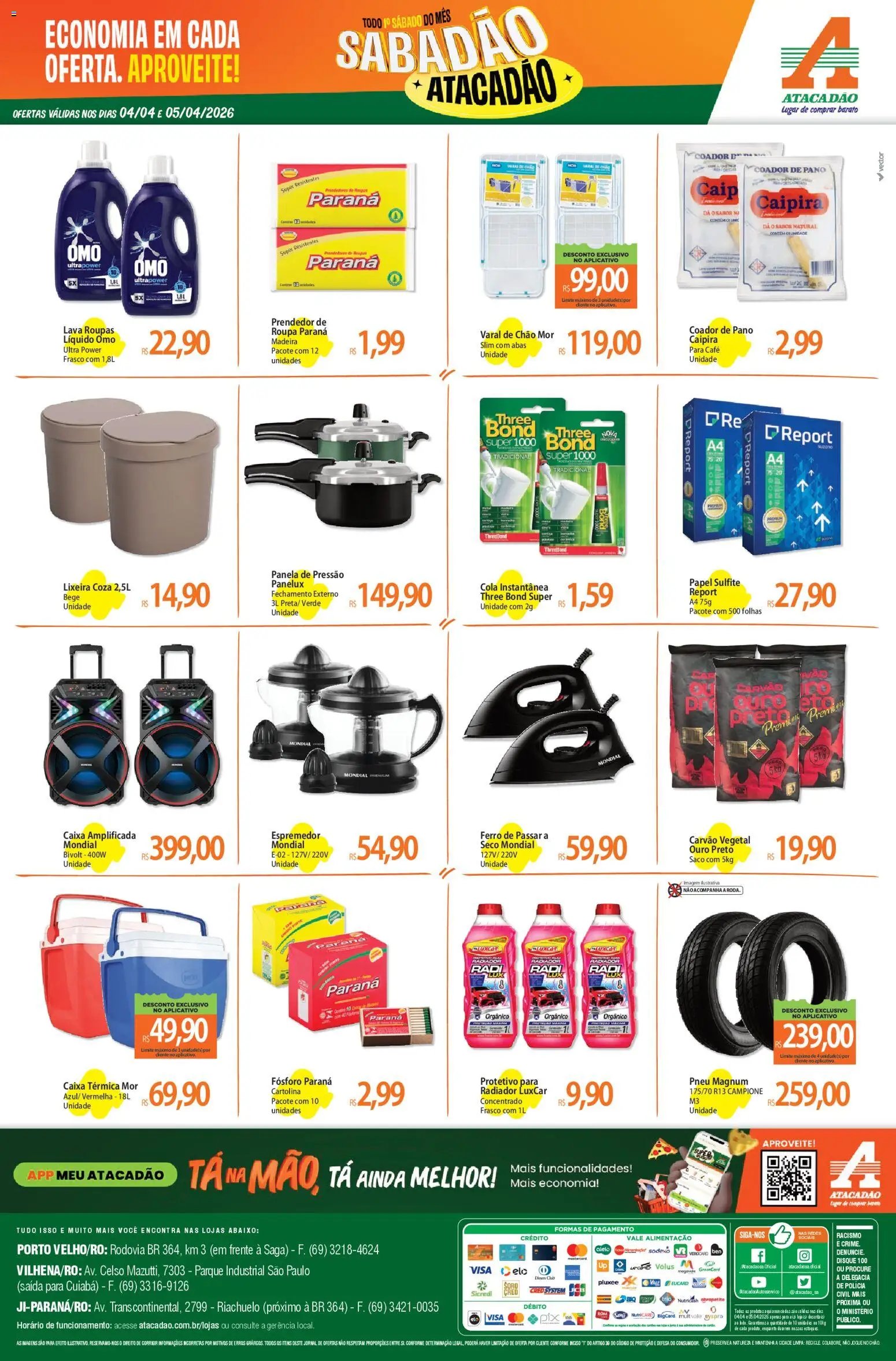 Atacadão folheto a partir de 04/04/2026 Atacadão ofertas - RO (2026-04-04 - 2026-04-05)
