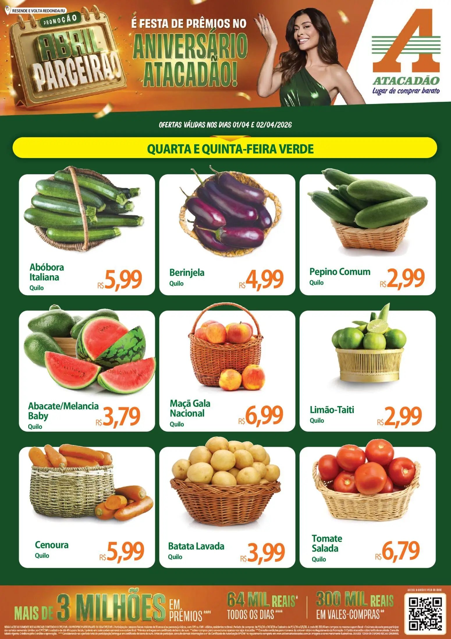Atacadão folheto a partir de 01/04/2026 Atacadão ofertas - RJ (2026-04-01 - 2026-04-02)
