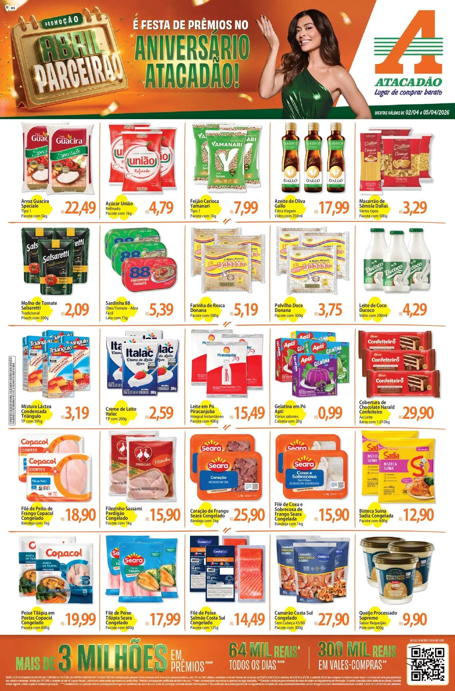Atacadão folheto a partir de 02/04/2026 Atacadão ofertas - MS (2026-04-02 - 2026-04-05)