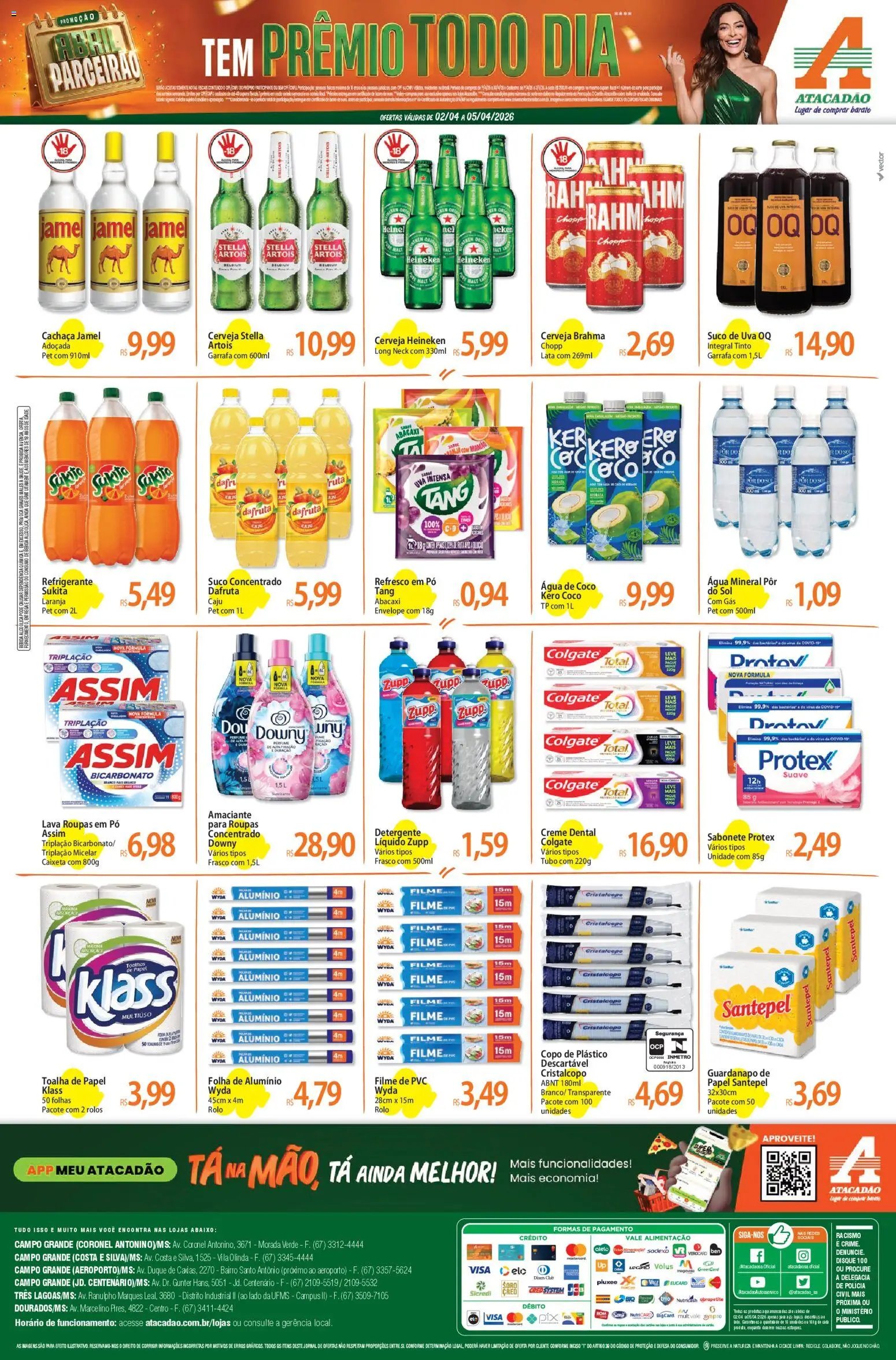 Atacadão folheto a partir de 02/04/2026 Atacadão ofertas - MS (2026-04-02 - 2026-04-05)
