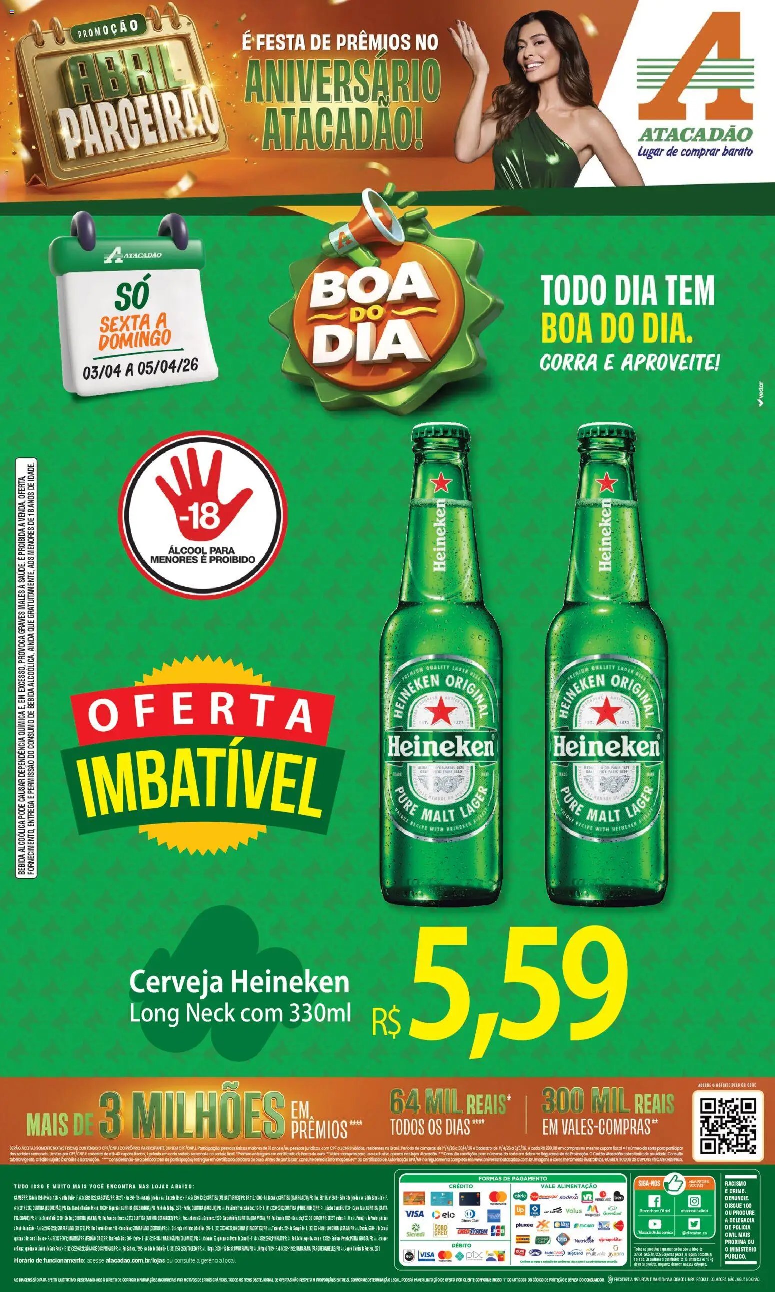 Atacadão folheto a partir de 03/04/2026 Atacadão ofertas - PR (2026-04-03 - 2026-04-05)