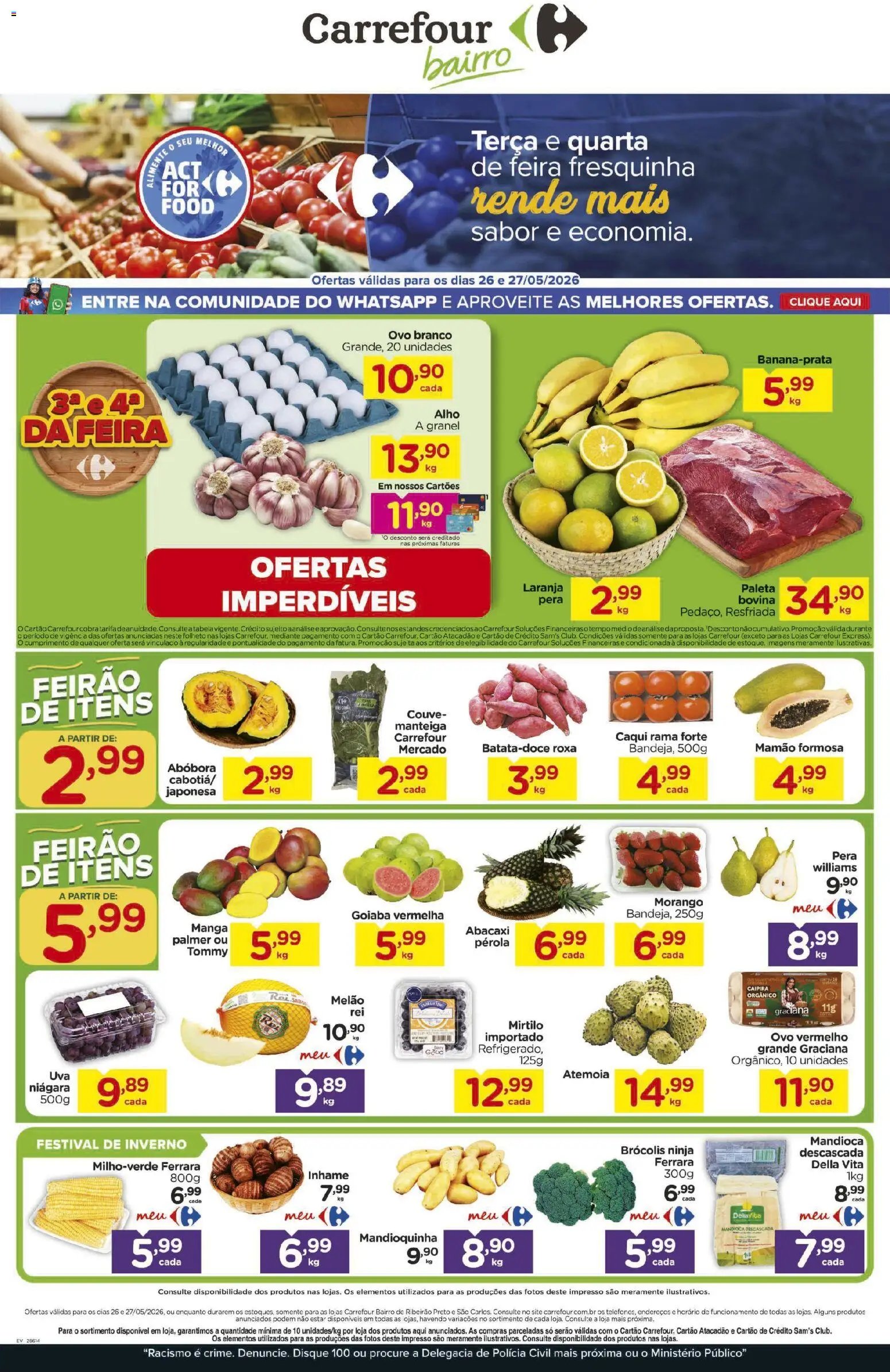 Carrefour Bairro folheto a partir de 26/05/2026 Carrefour Bairro ofertas Feira (2026-05-26 - 2026-05-27)