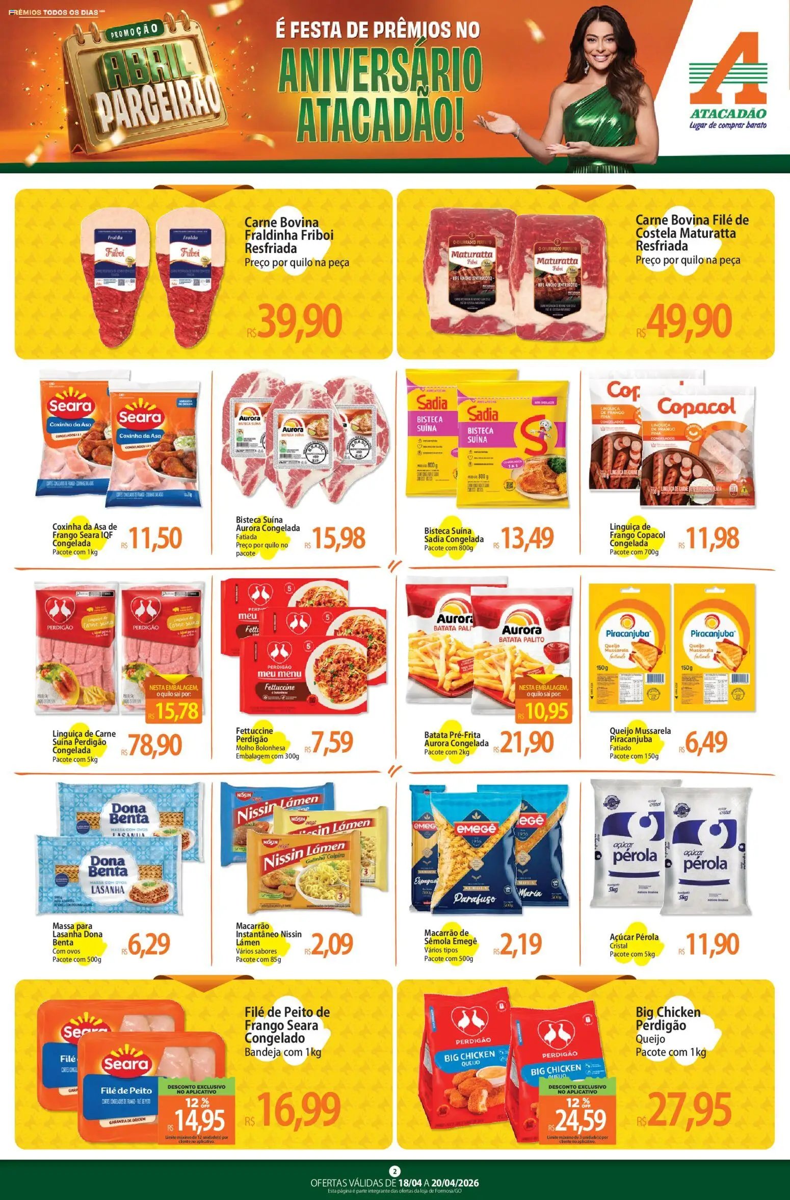 Atacadão folheto a partir de 18/04/2026 Atacadão ofertas - GO (2026-04-18 - 2026-04-20)