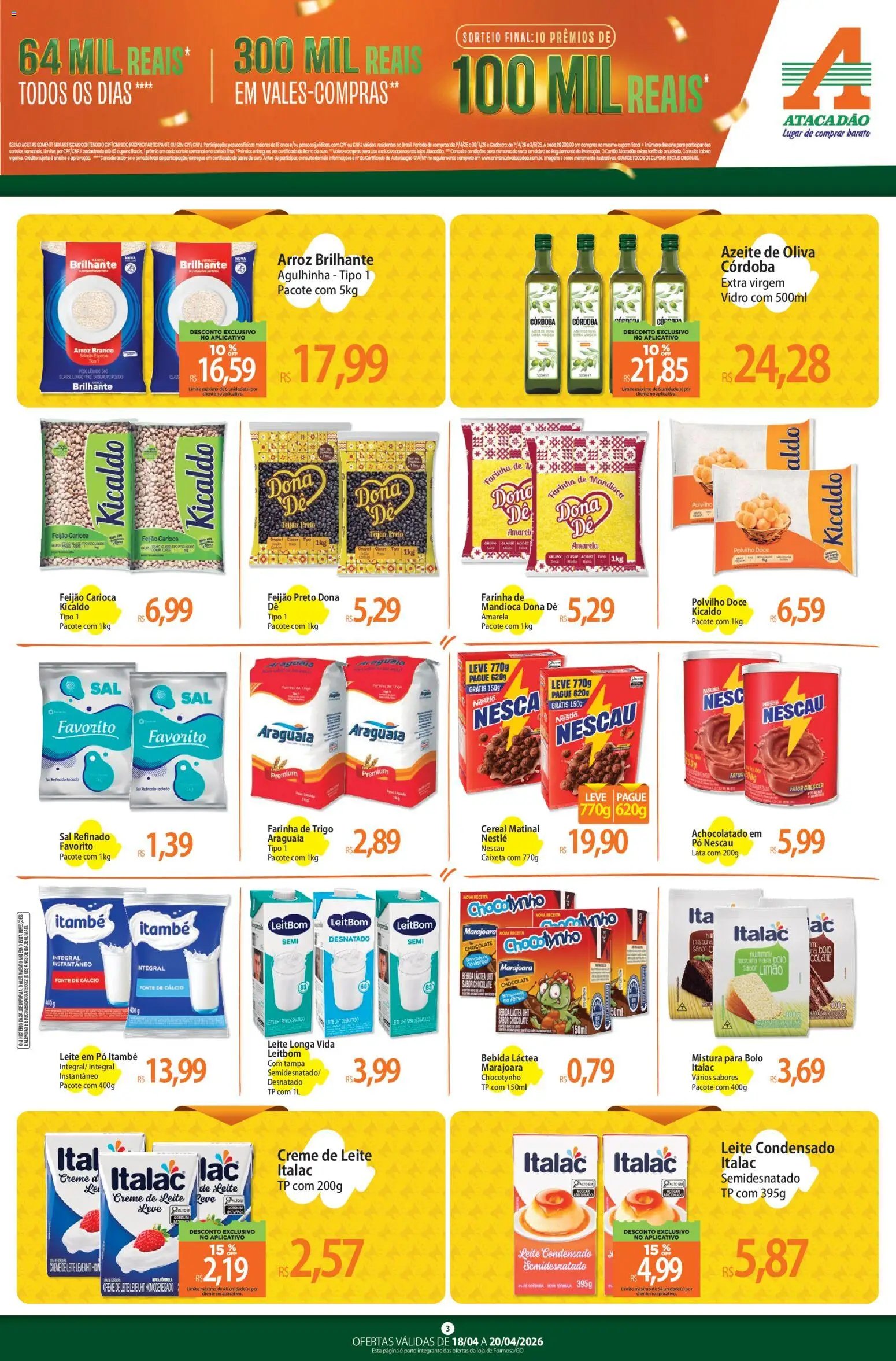 Atacadão folheto a partir de 18/04/2026 Atacadão ofertas - GO (2026-04-18 - 2026-04-20)