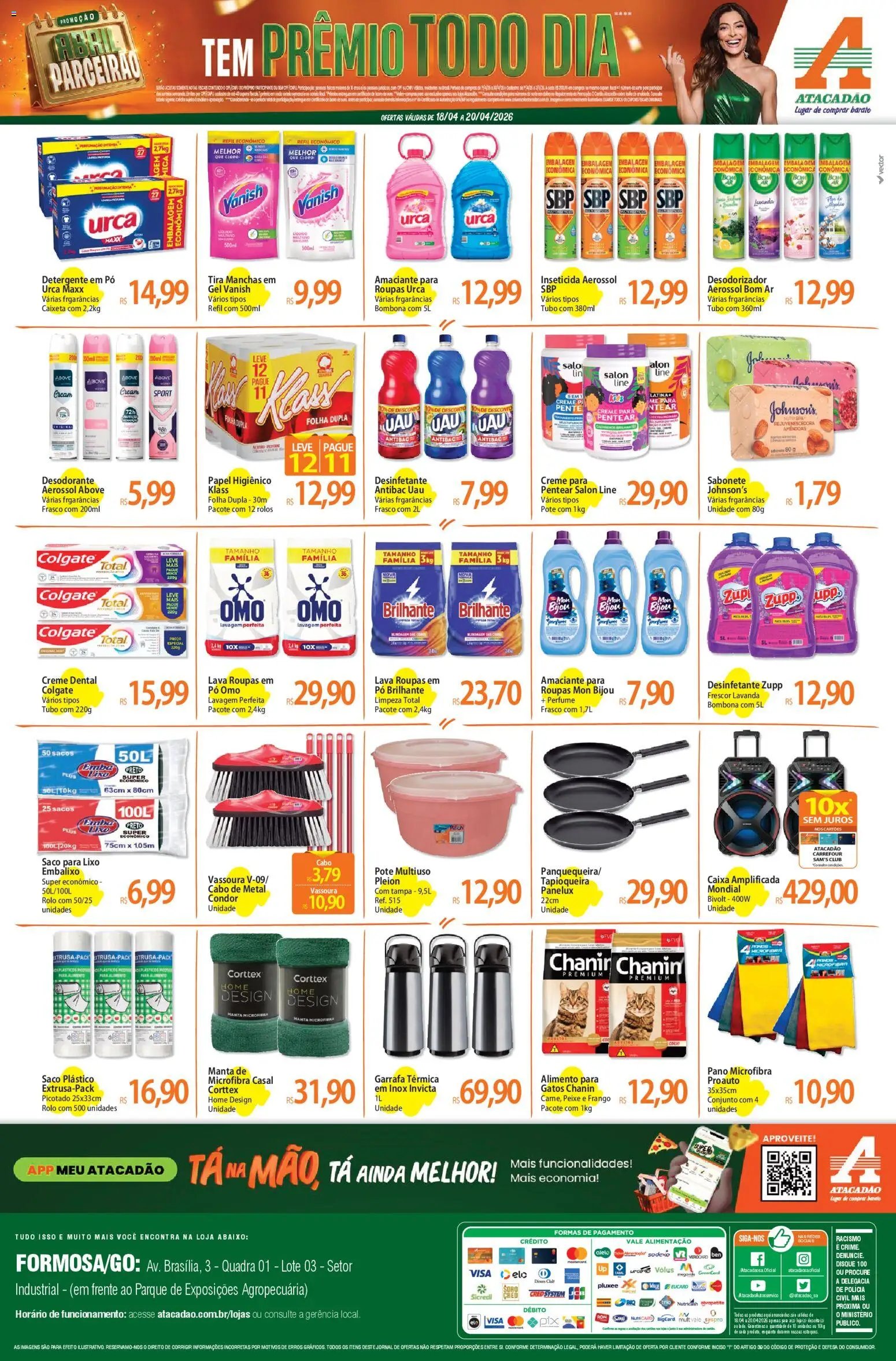 Atacadão folheto a partir de 18/04/2026 Atacadão ofertas - GO (2026-04-18 - 2026-04-20)