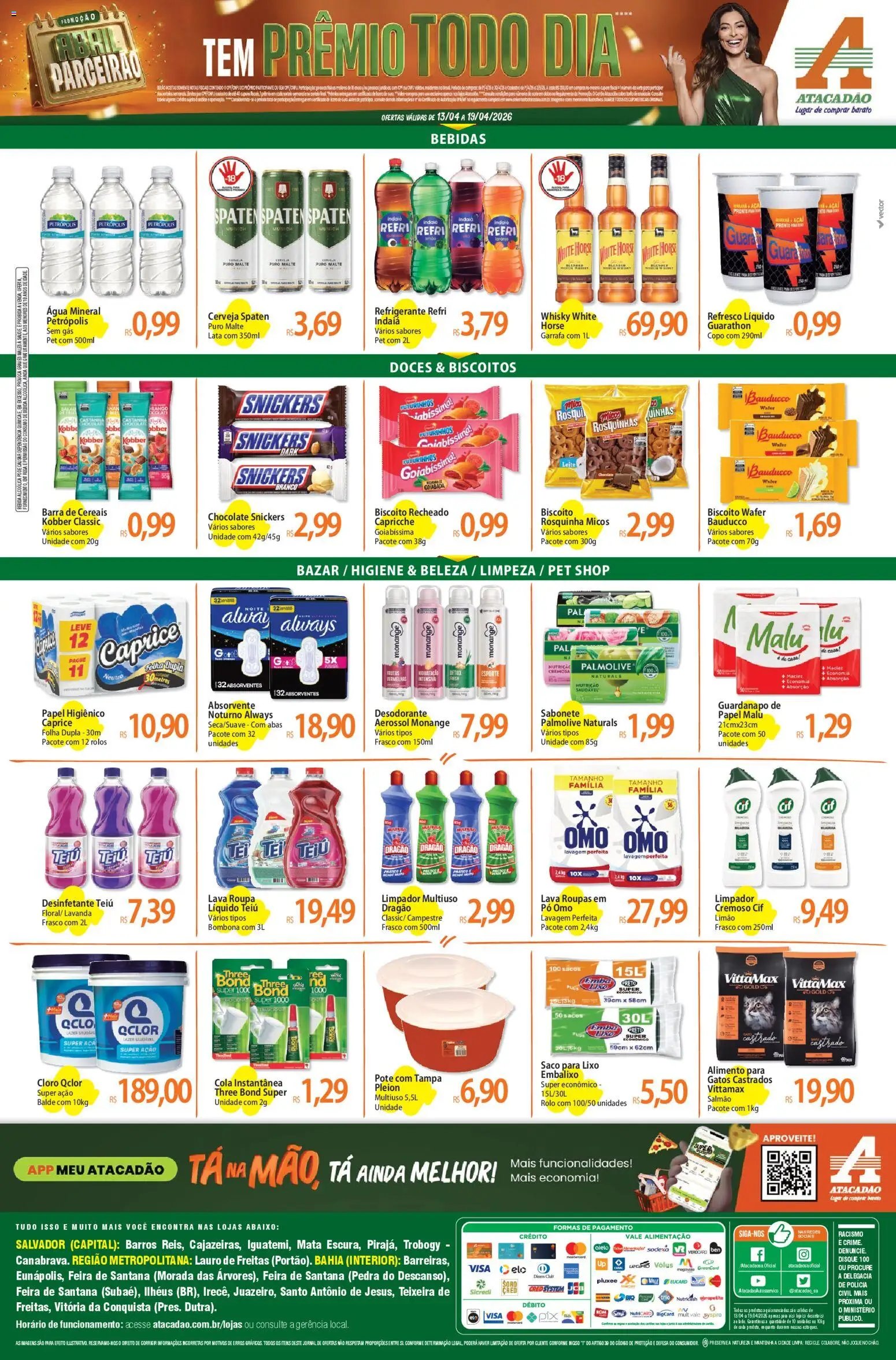 Atacadão folheto a partir de 13/04/2026 Atacadão ofertas - BA (2026-04-13 - 2026-04-19)