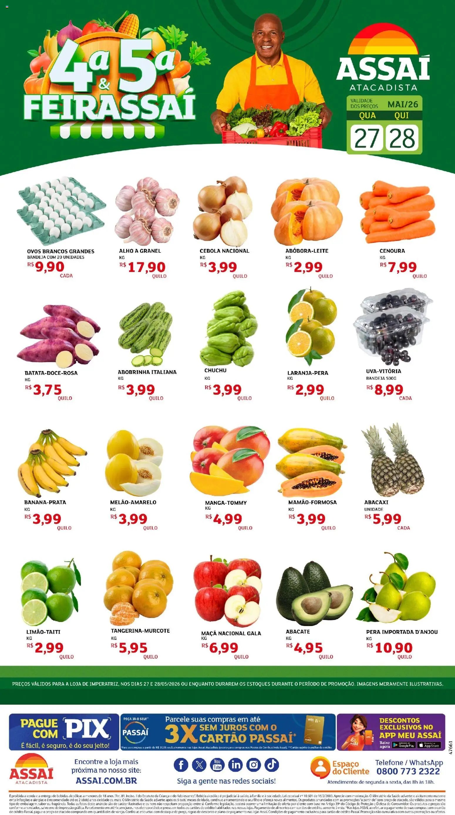 Assaí Atacadista folheto a partir de 27/05/2026 Assaí Atacadista ofertas - MA (2026-05-27 - 2026-05-28)