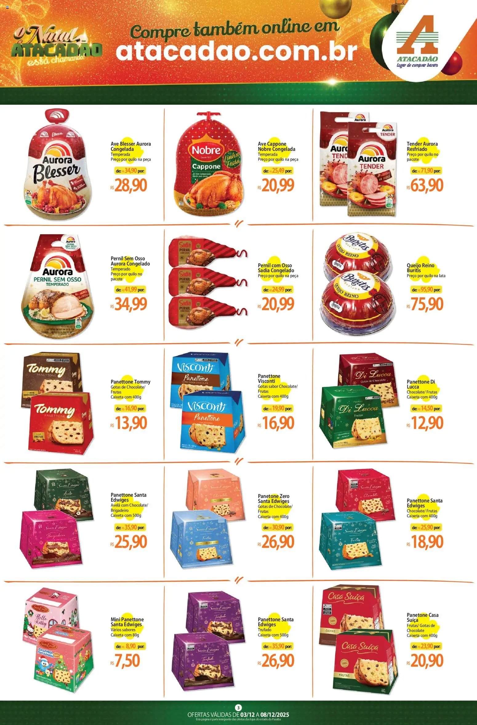 Atacadão folheto a partir de 03/12/2025 Ofertas - PB (2025-12-03 - 2025-12-08)