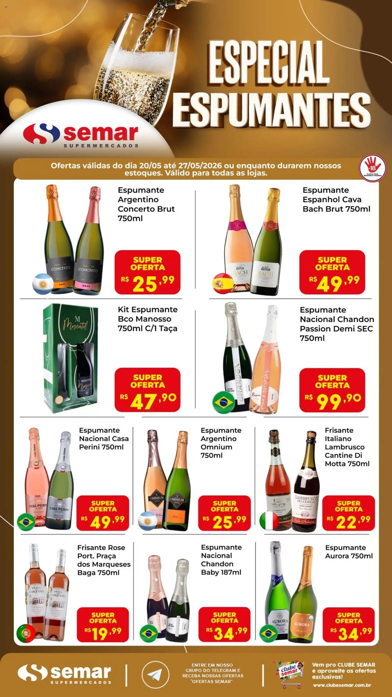 Semar Supermercado folheto a partir de 20/05/2026 Semar Supermercado ofertas Espumantes (2026-05-20 - 2026-05-27)